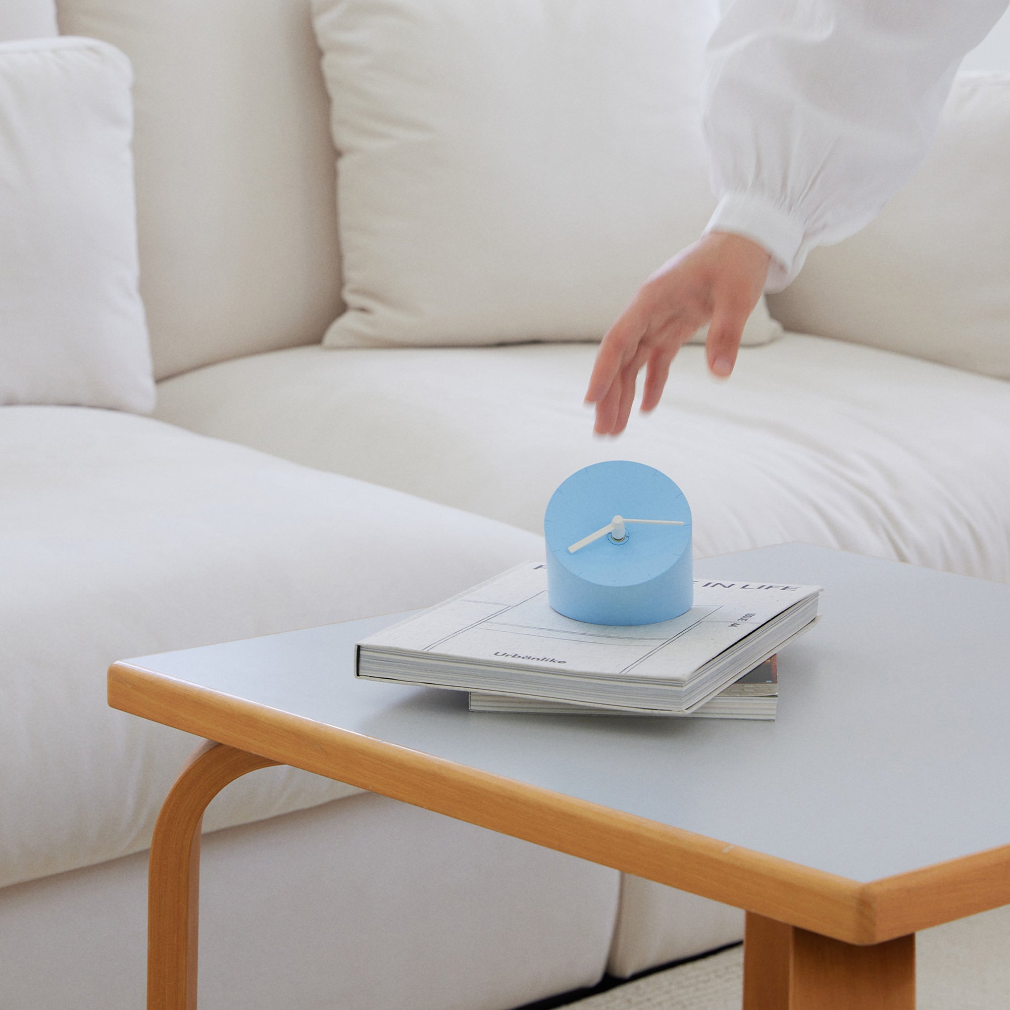 Corner Desk Clock - Light Blue – MoMA Design Store