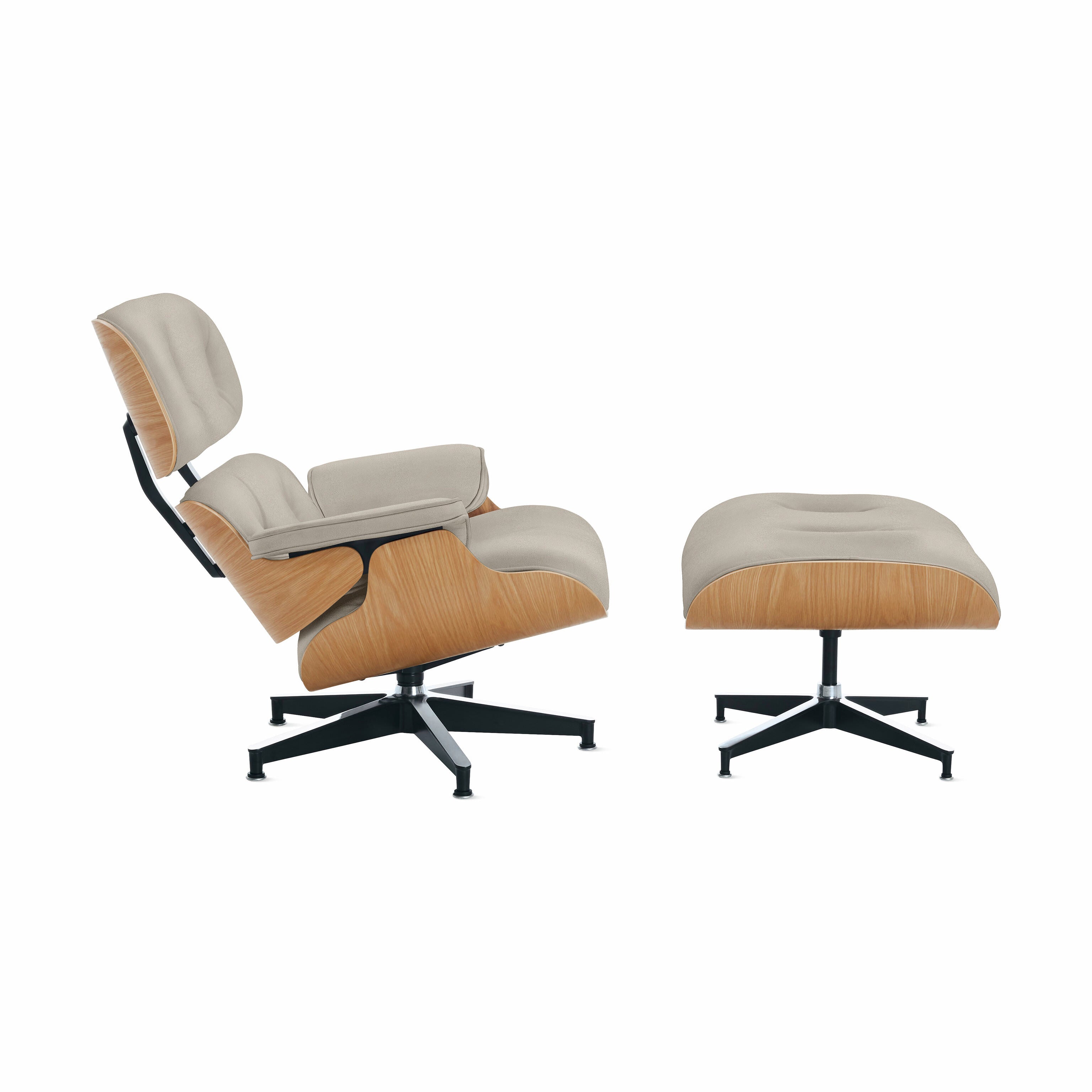 Eames® Lounge Chair and Ottoman from Herman Miller Oak/ Timbre