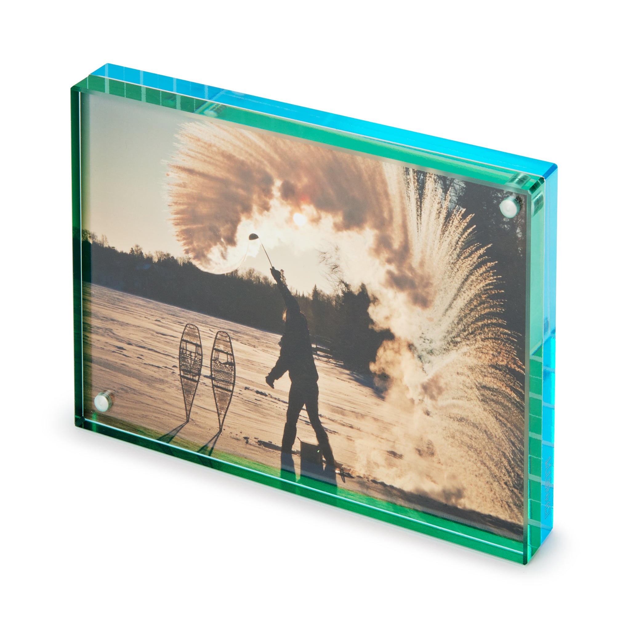 Nicolai Canetti Dual-Color Magnetic Picture Frame - Green/Aqua