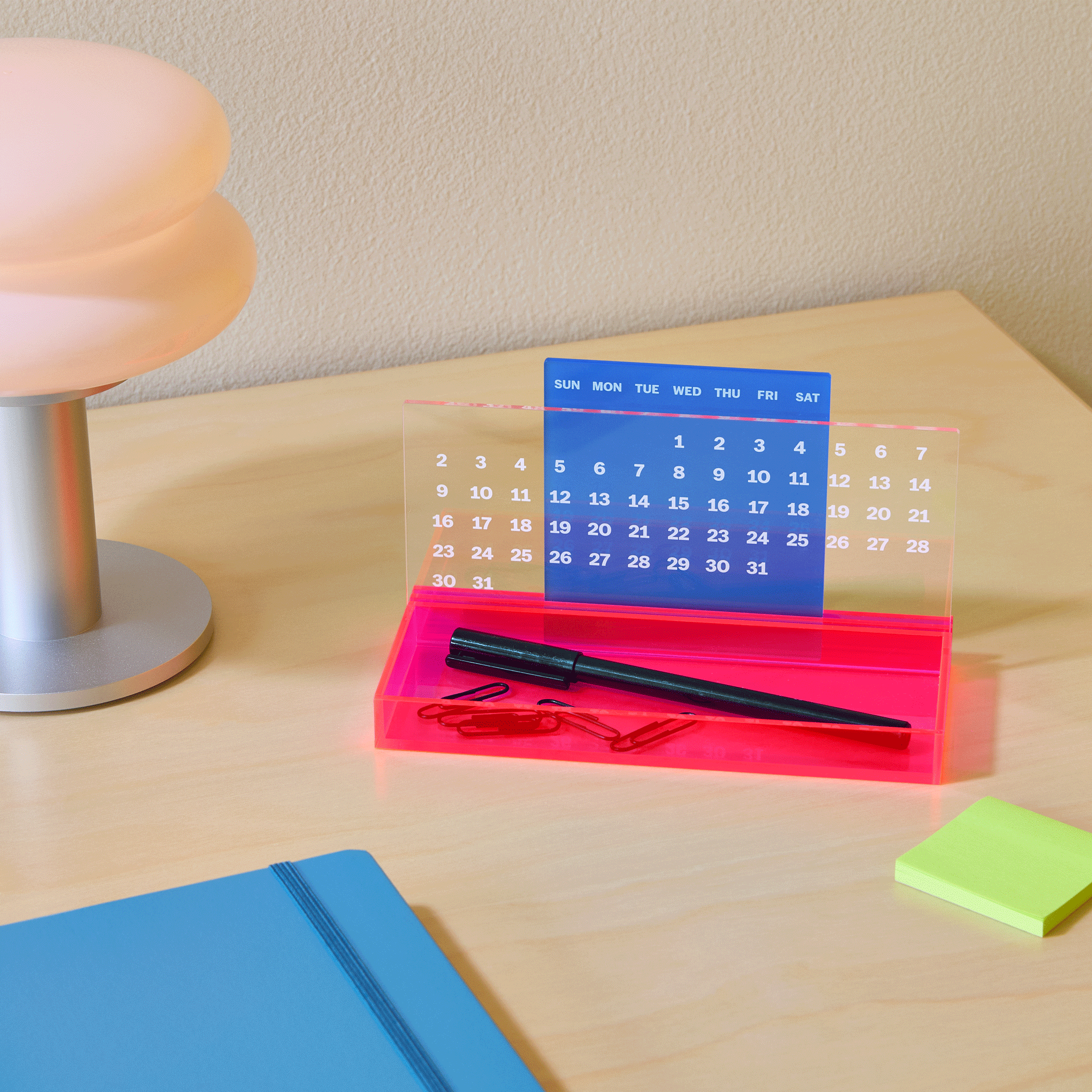MoMA Colorplay Perpetual Calendar and Organizer - Blue – MoMA