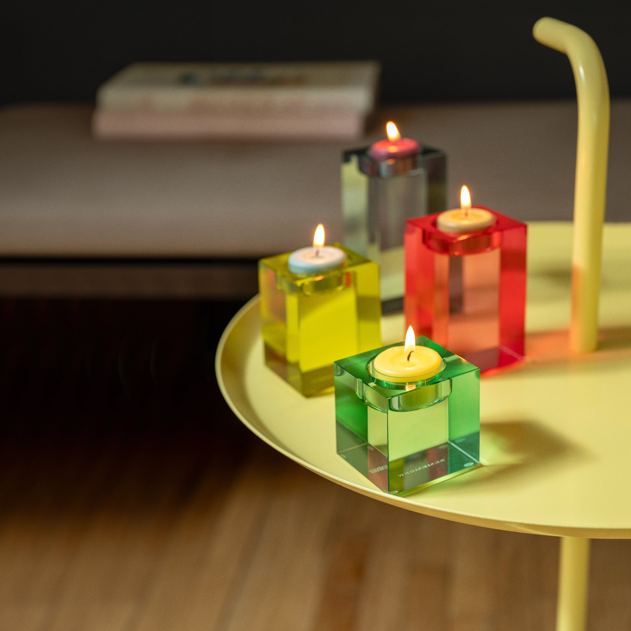 Color Block Glass Candle Holders - Set of 4 – MoMA Design Store