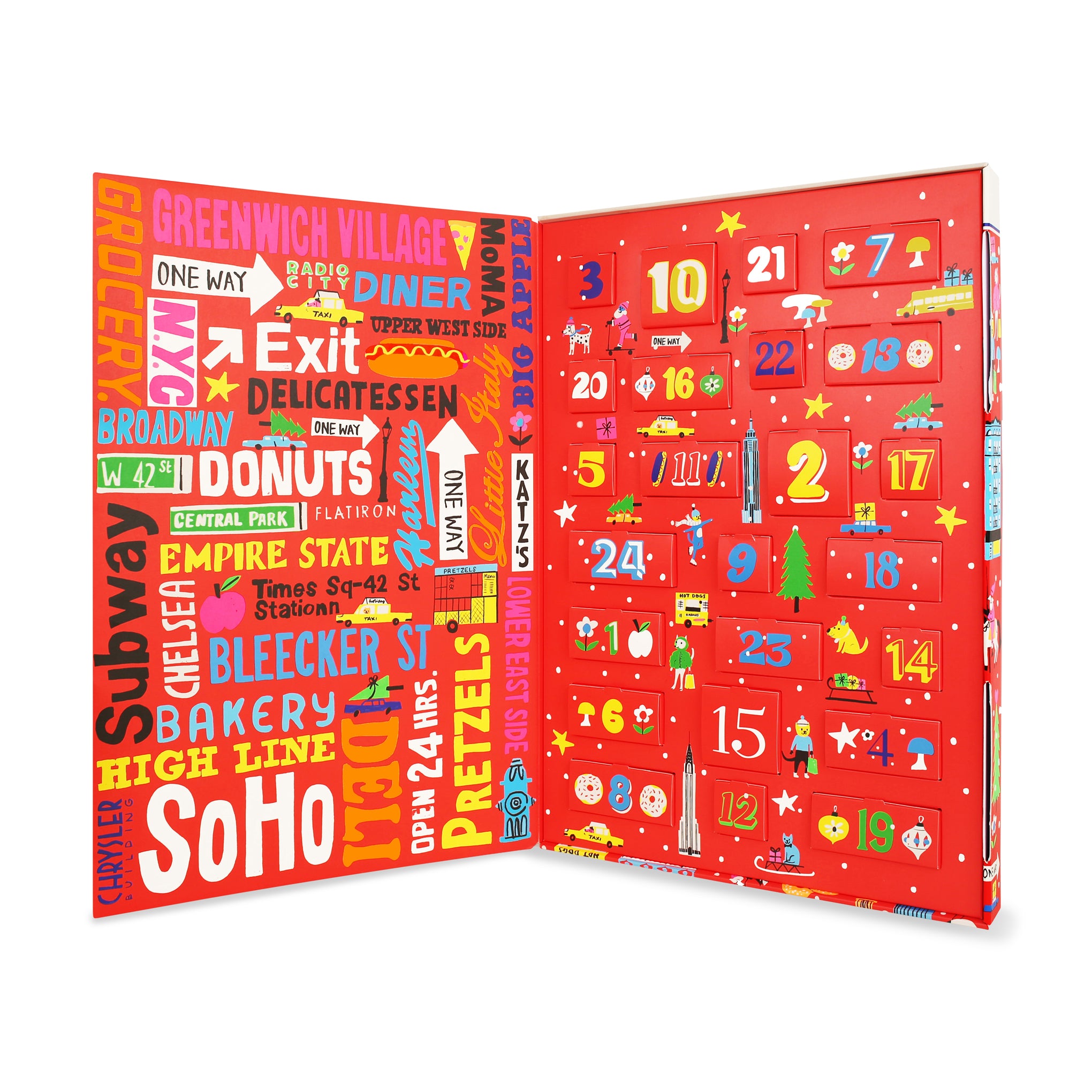 Super NYC Chocolate 24-Day Advent Calendar – MoMA Design Store Super NYC Chocolate 24-Day Advent Calendar – MoMA Design Store