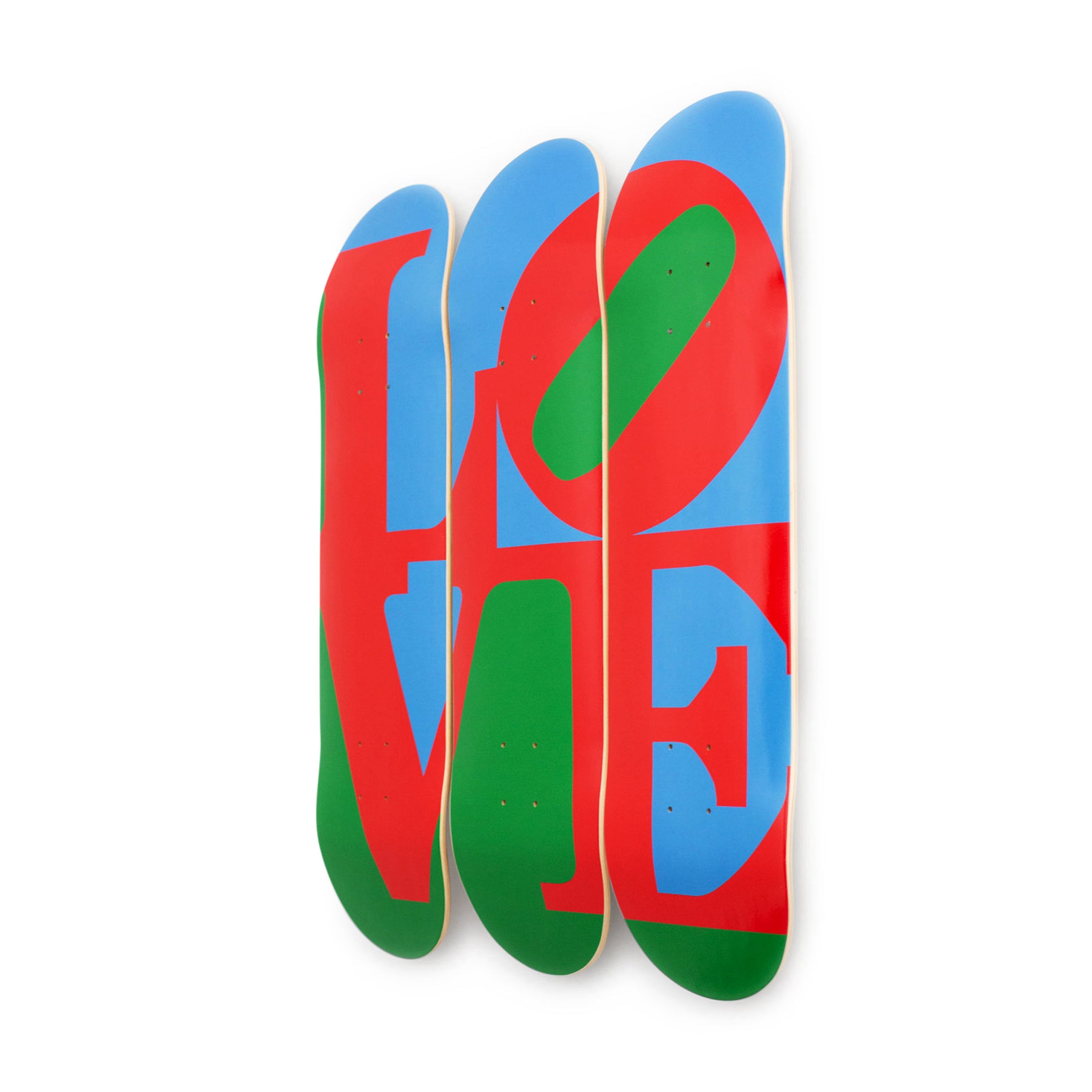 Robert Indiana LOVE Skateboard Triptych – MoMA Design Store