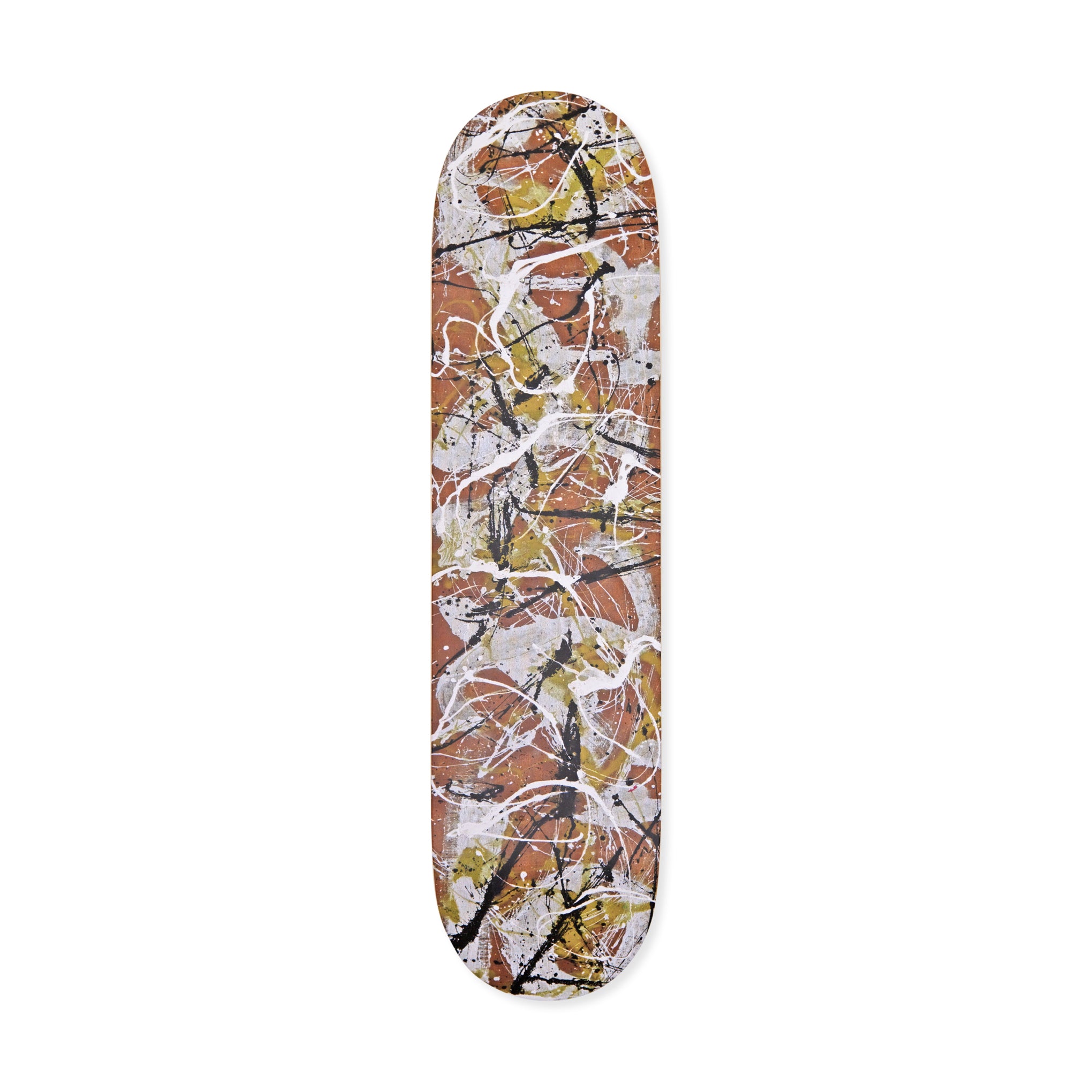 THE SKATEBROOM アート Jackson Pollock Skateboard from The Skateroom - Number 7 – MoMA