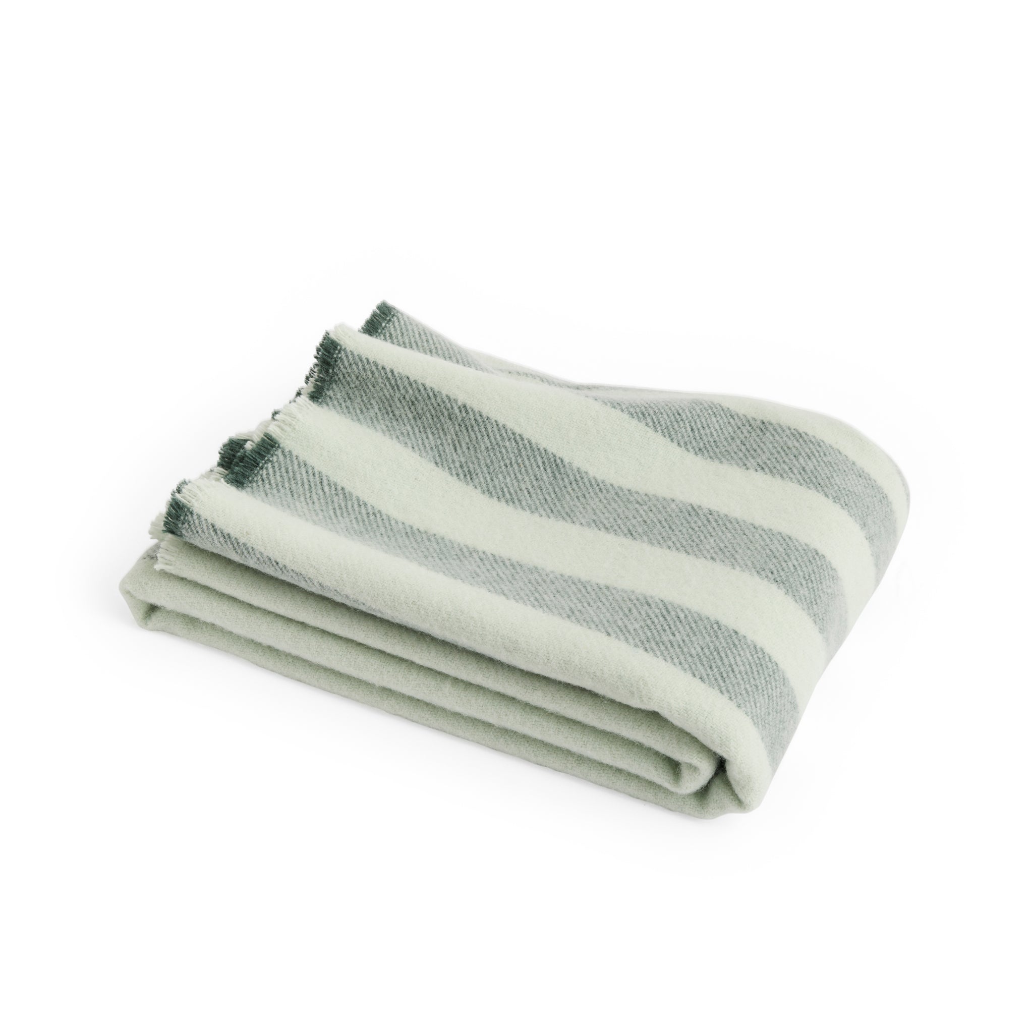 HAY Duo Striped Wool Throw - Mint – MoMA Design Store