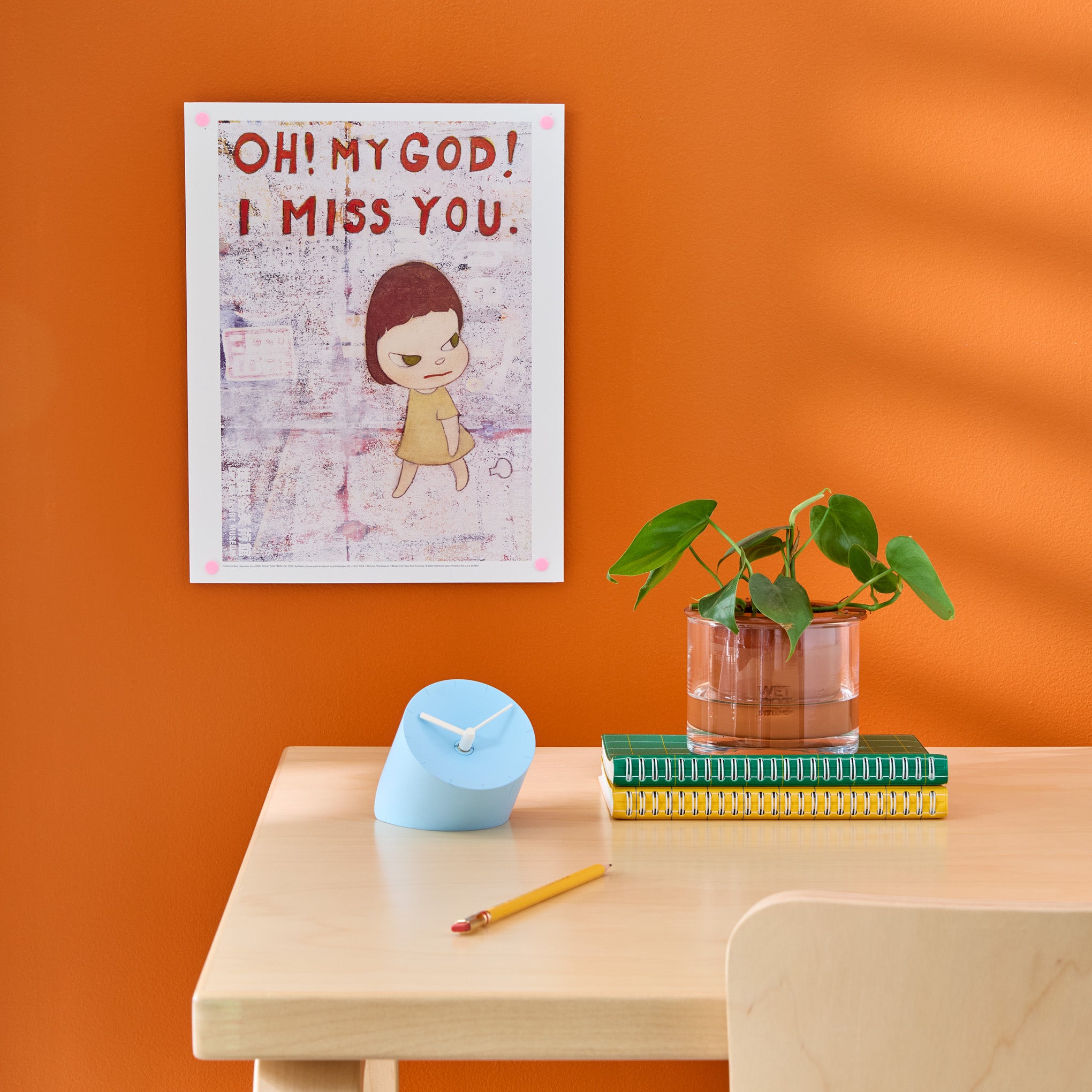 Yoshitomo Nara OH! MY GOD! I MISS YOU. Poster – MoMA Design Store