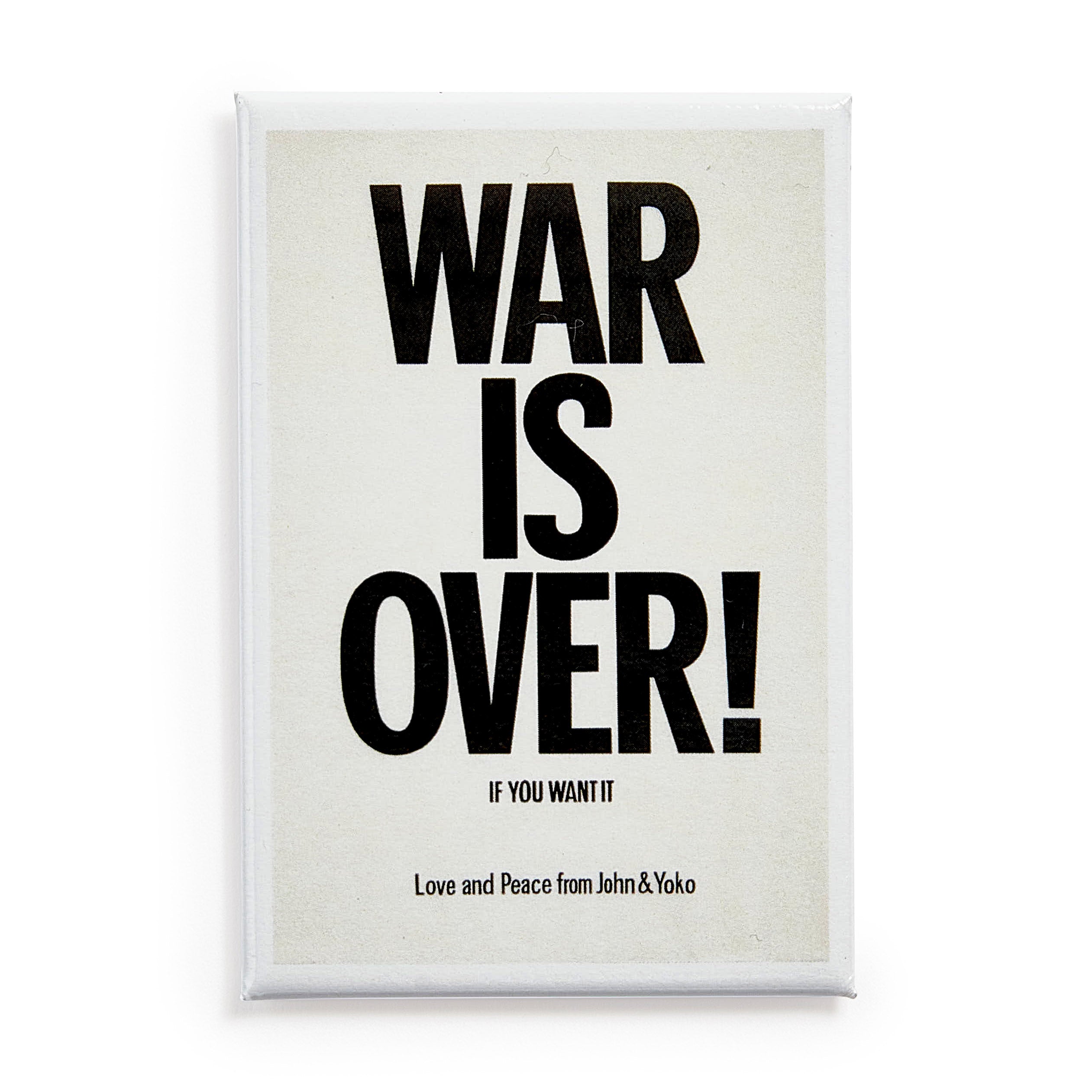 Yoko Ono & John Lennon: WAR IS OVER! Magnet – MoMA Design Store