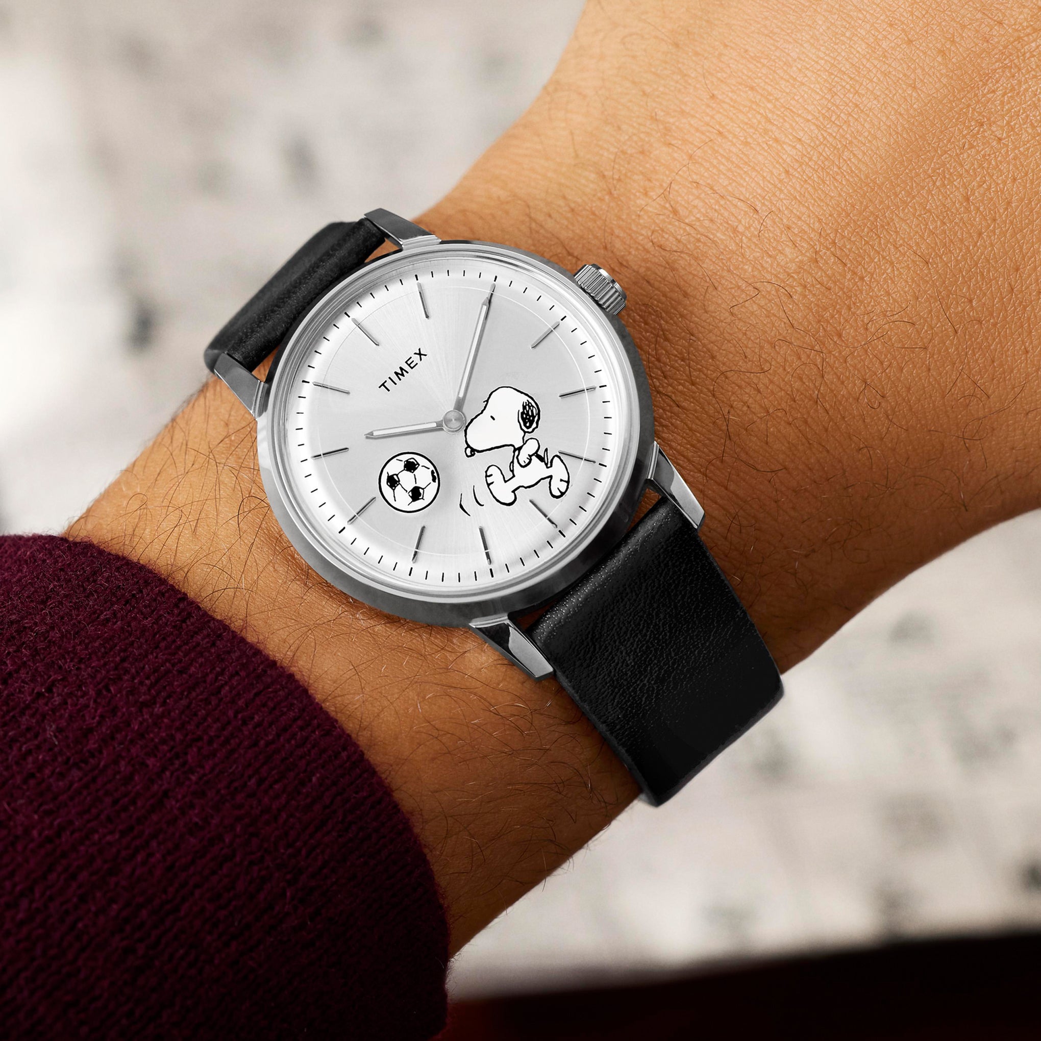 Timex Snoopy Peanuts Marlin Automatic Soccer Watch – MoMA Design Store