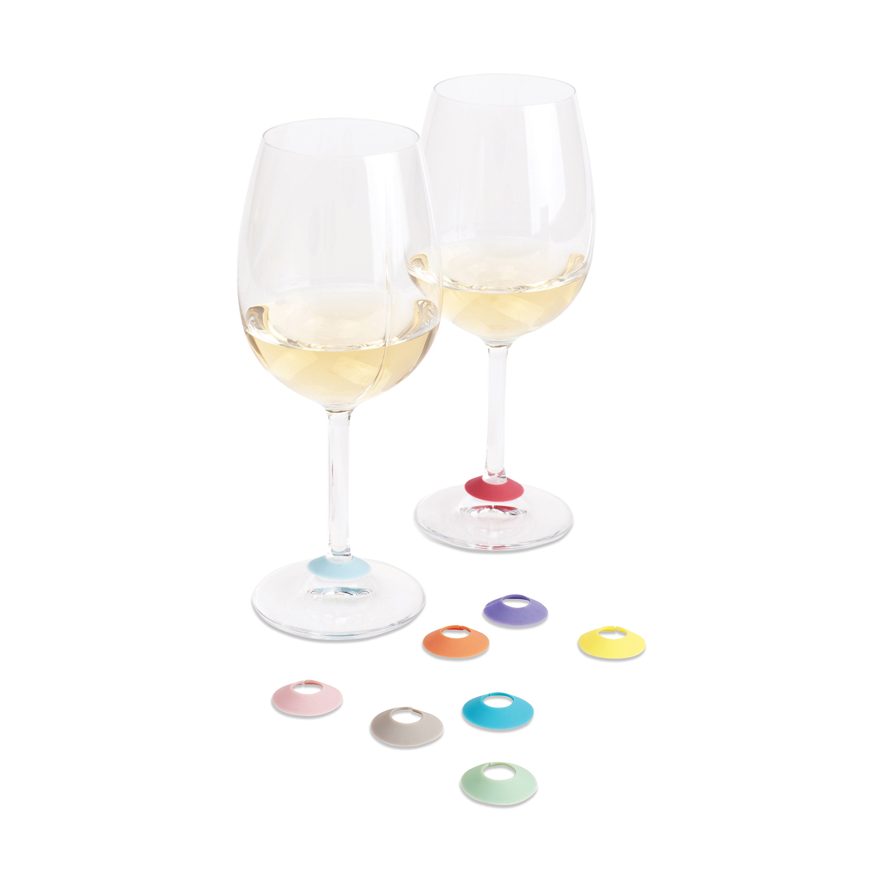 Rainbow Wine Stopper & Glass Marker Set – Allport Editions