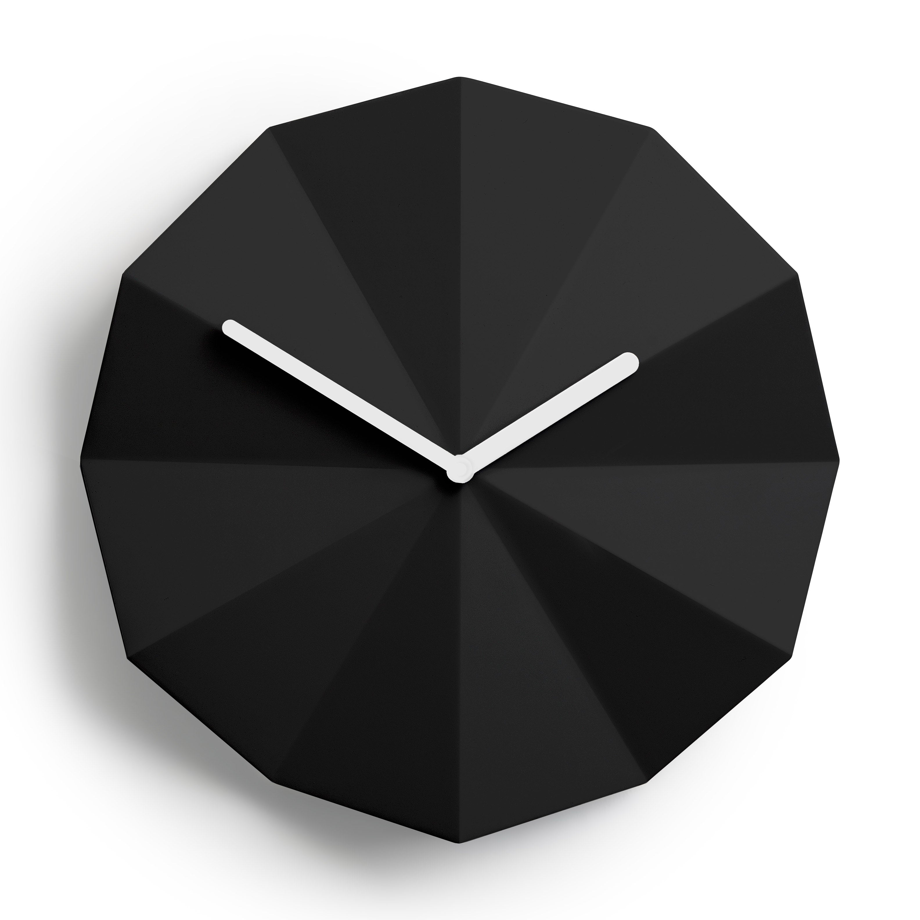 Delta Wall Clock - Oak/ Black