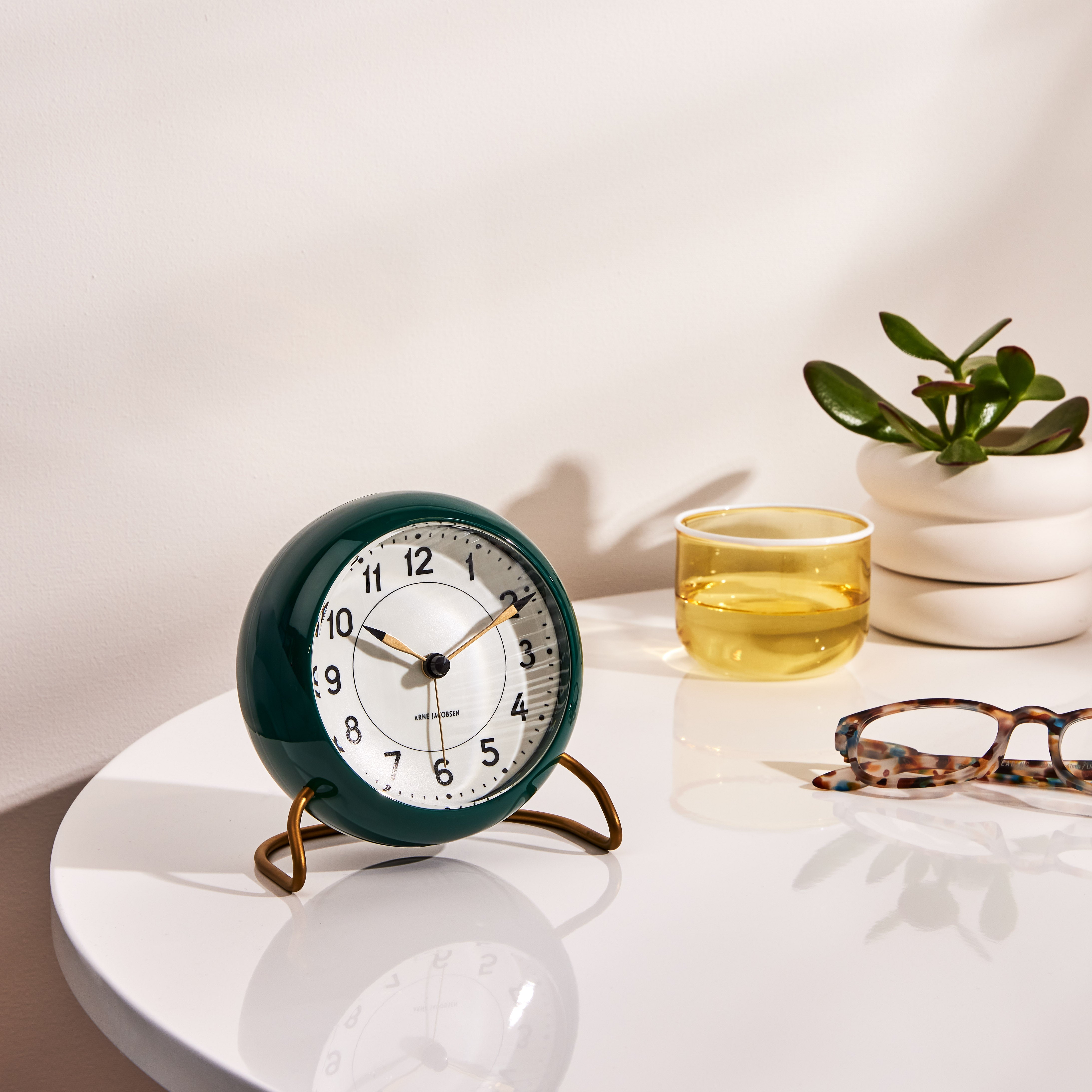 Arne Jacobsen Station Alarm Clock Green MoMA Design Store