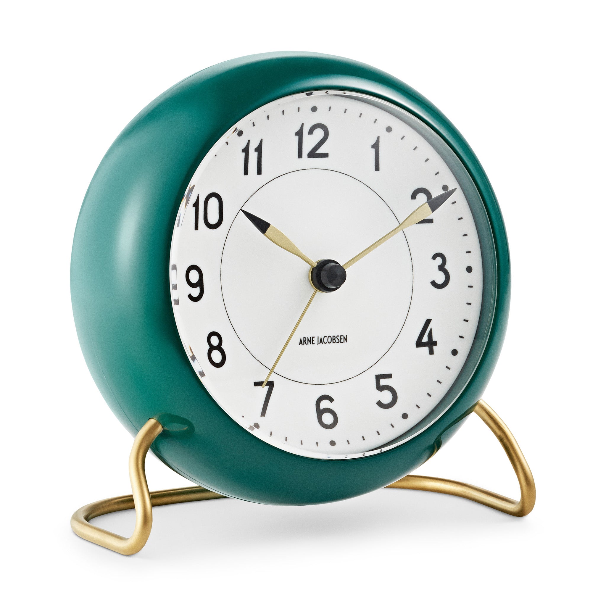 Arne Jacobsen Station Alarm Clock Green