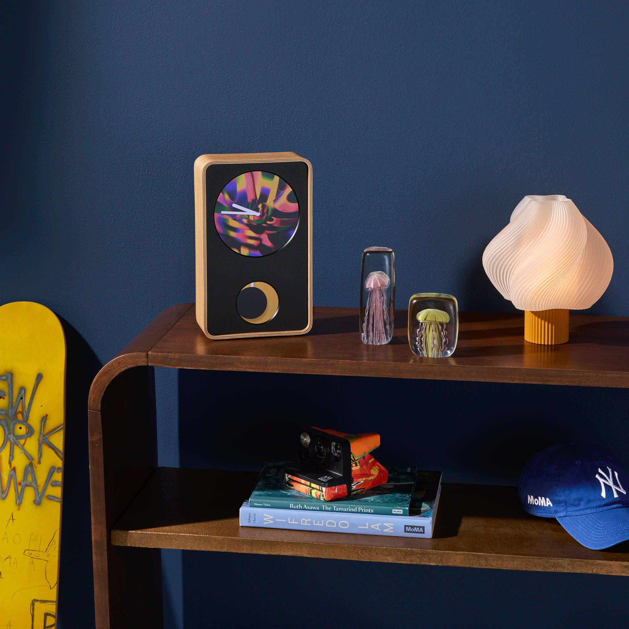 Klydoclock Digital Animation Desk Clock - Oak – MoMA Design Store Klydoclock Digital Animation Desk Clock - Oak – MoMA Design Store
