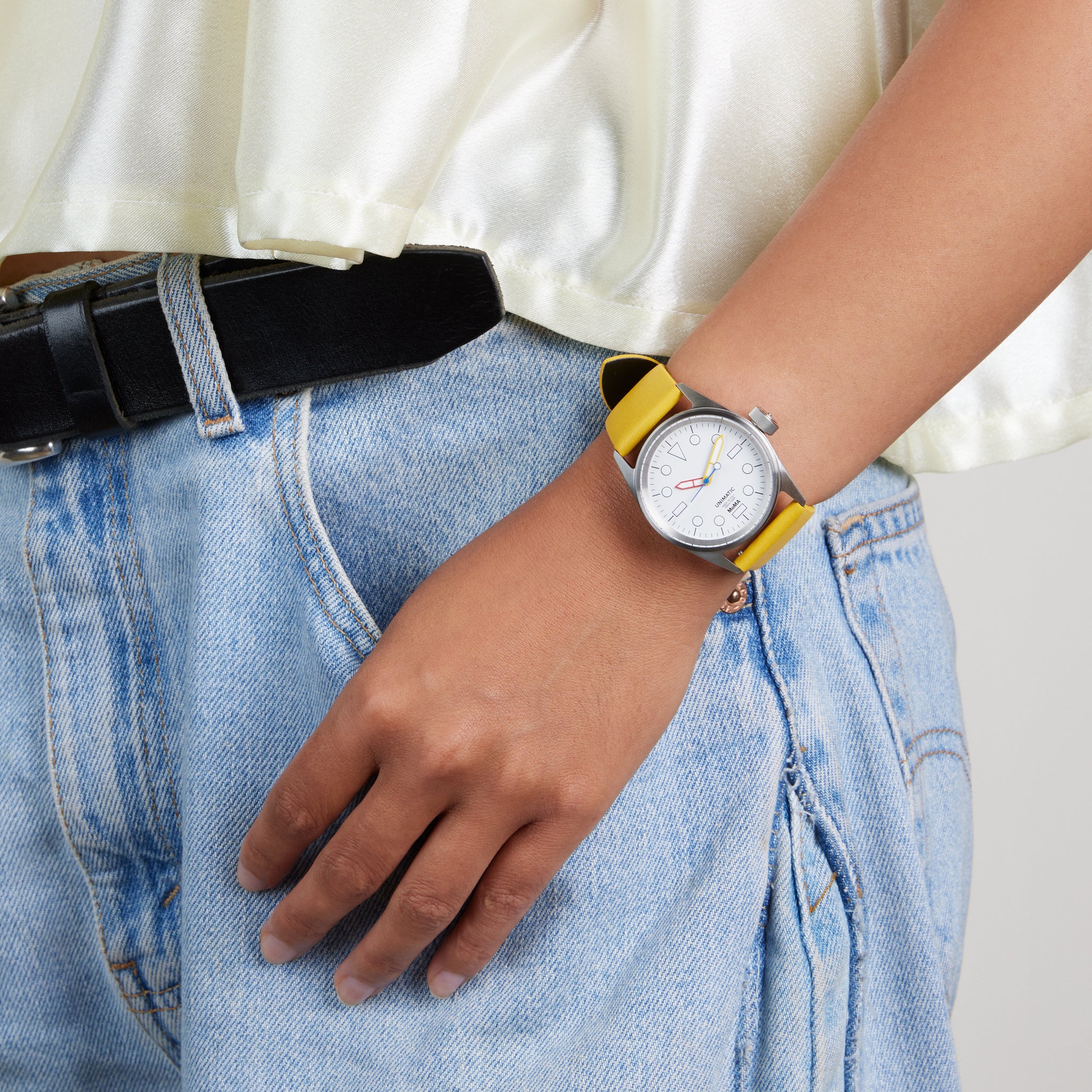 Diawash&ノエマ MoMA Unimatic De Stijl Modello Cinque Watch - Yellow – MoMA