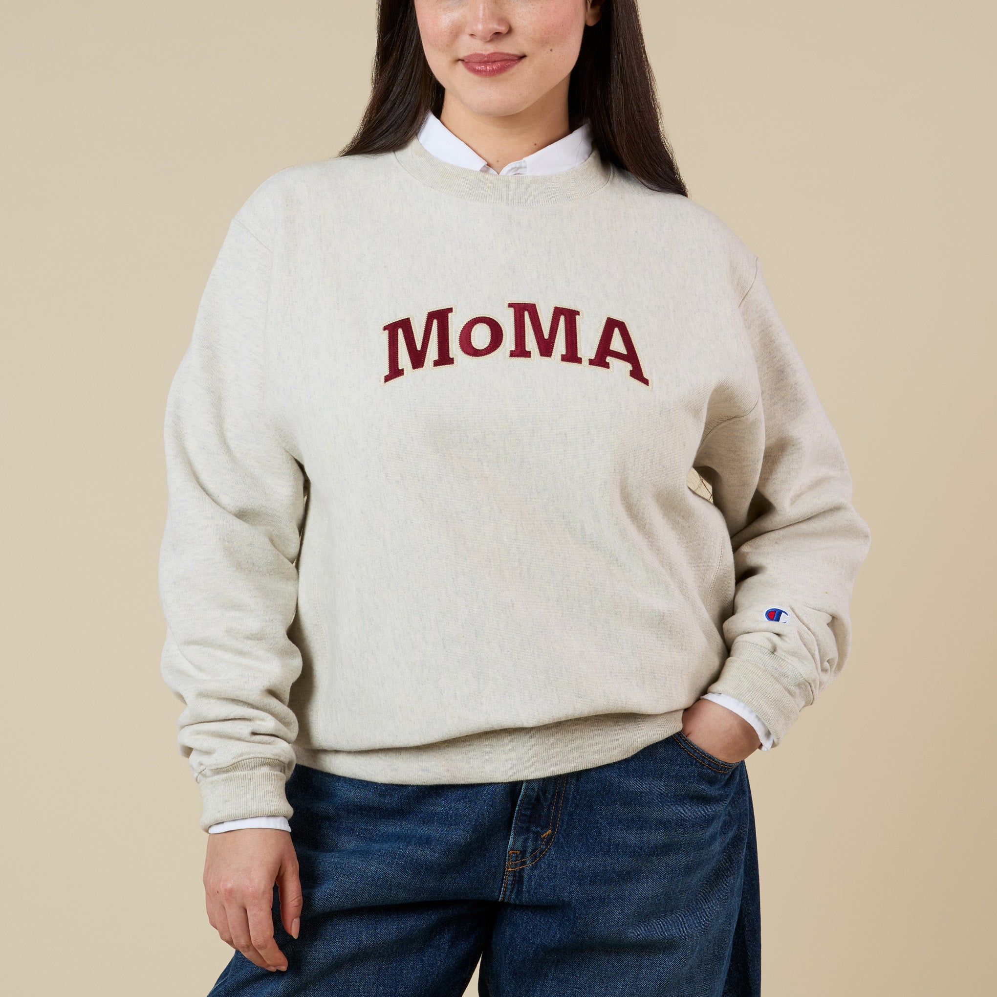 Champion Crewneck Sweatshirt - MoMA Edition - Oatmeal – MoMA