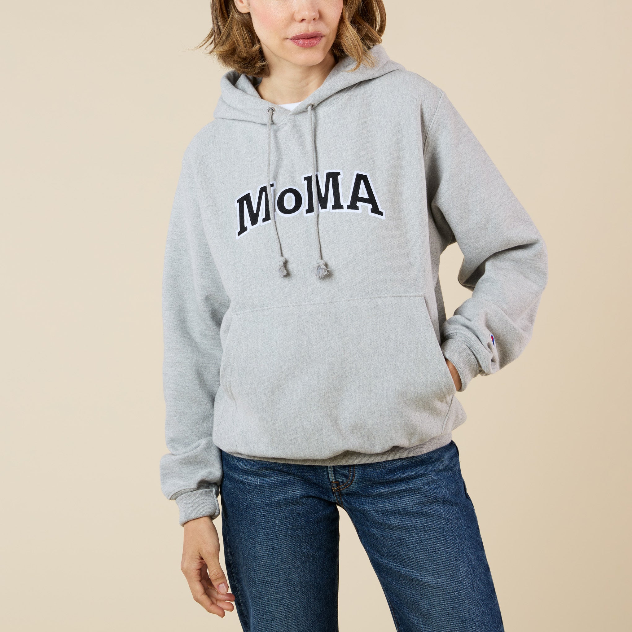 Champion Hoodie - MoMA Edition - Oxford Gray – MoMA Design Store