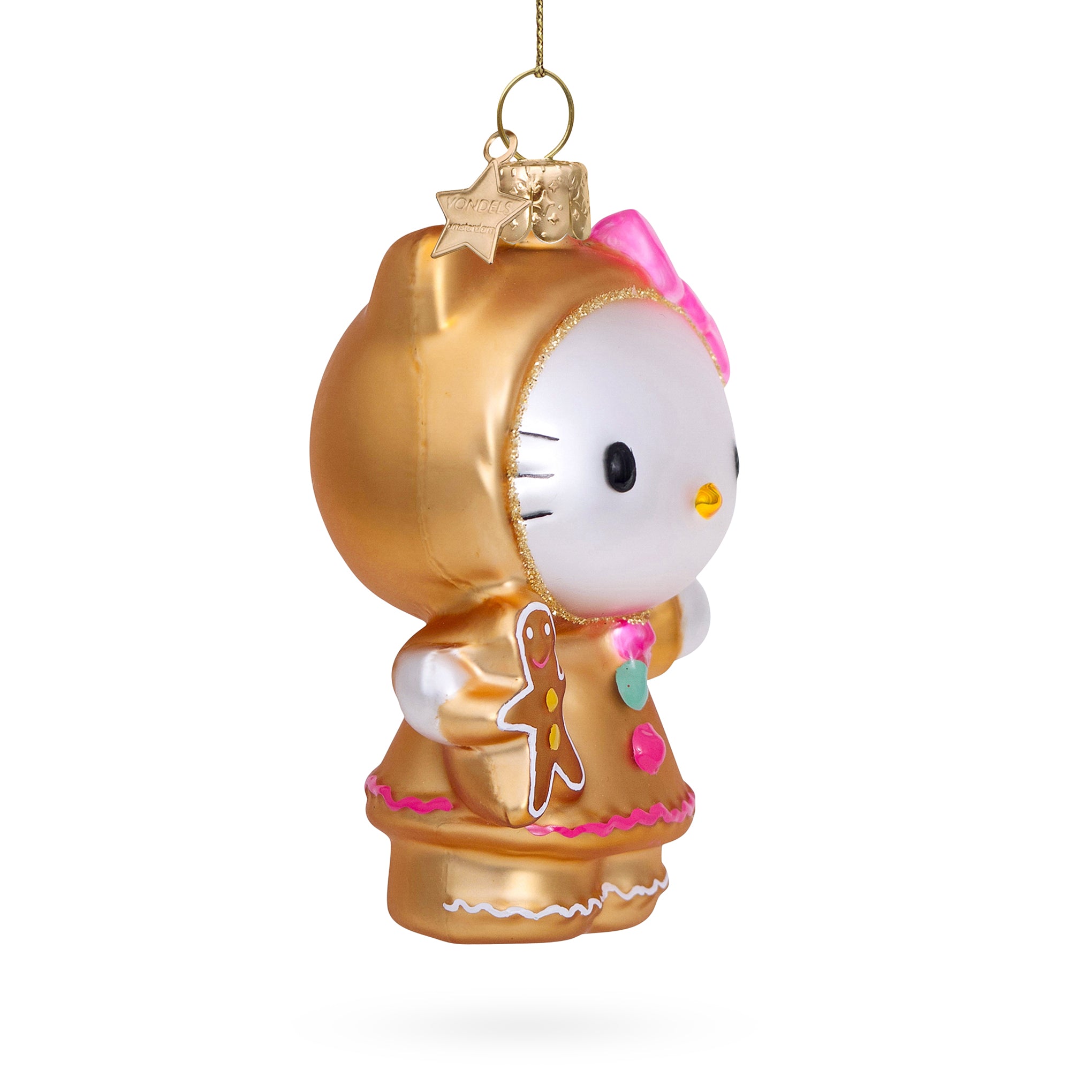 Hello Kitty Glass Holiday Ornament - Hello Kitty Gingerbread