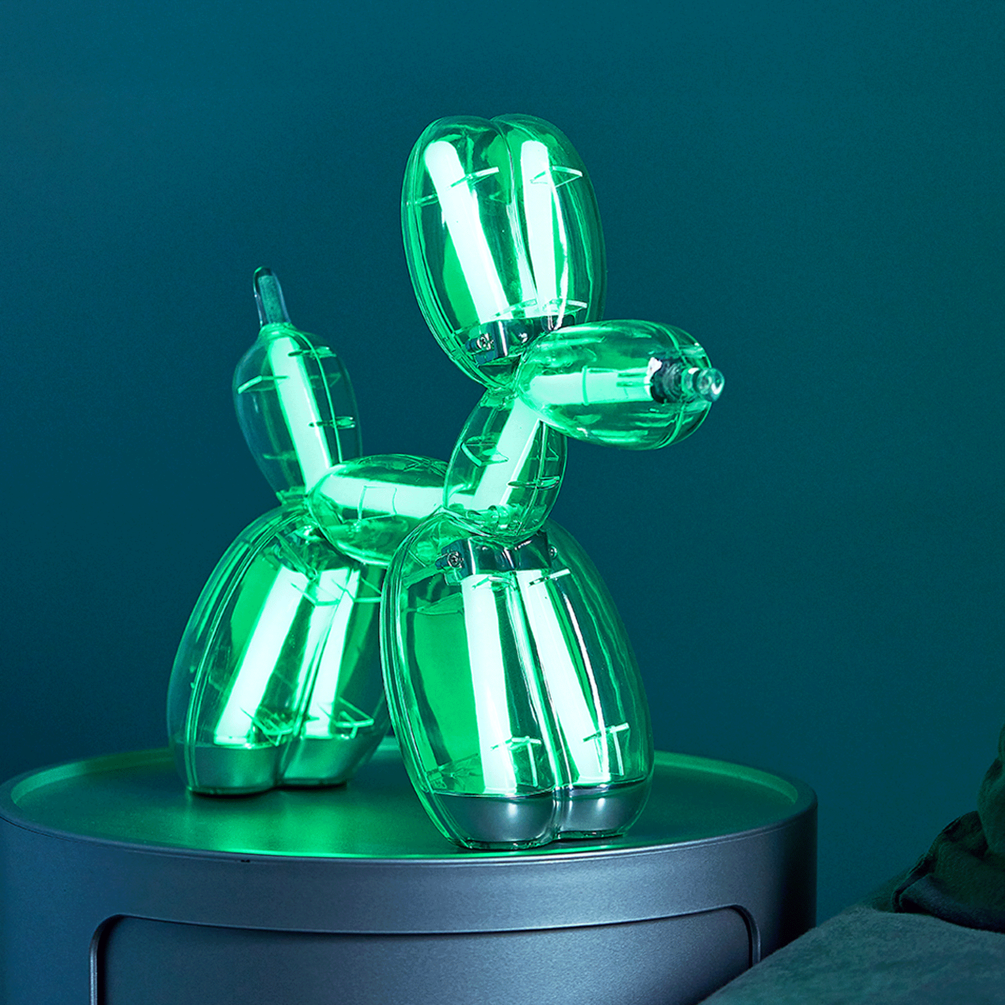 Jeff Koons Balloon Dog LED Lamp from Lexon - Transparent – MoMA