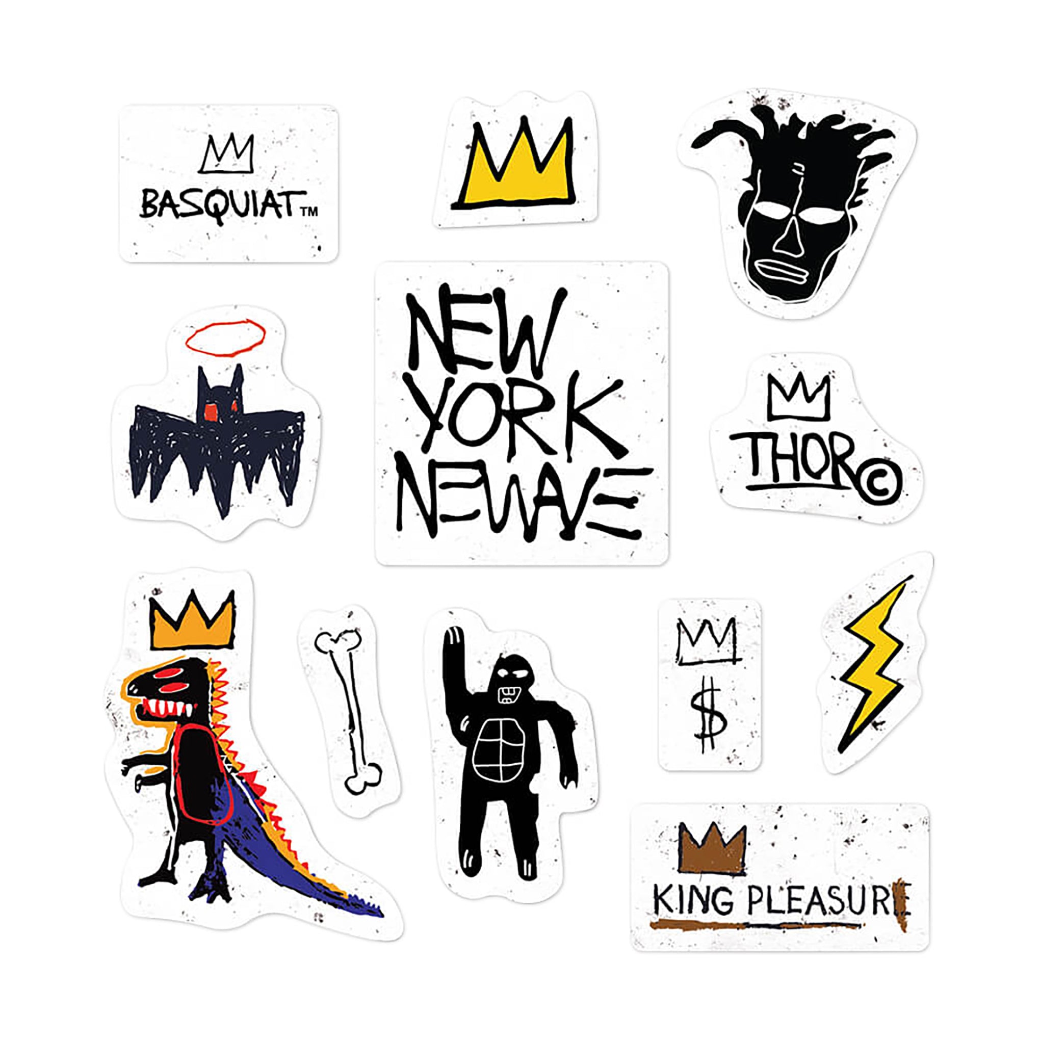 Jean-Michel Basquiat's Icons Apply Stickers - Set of 12 – MoMA