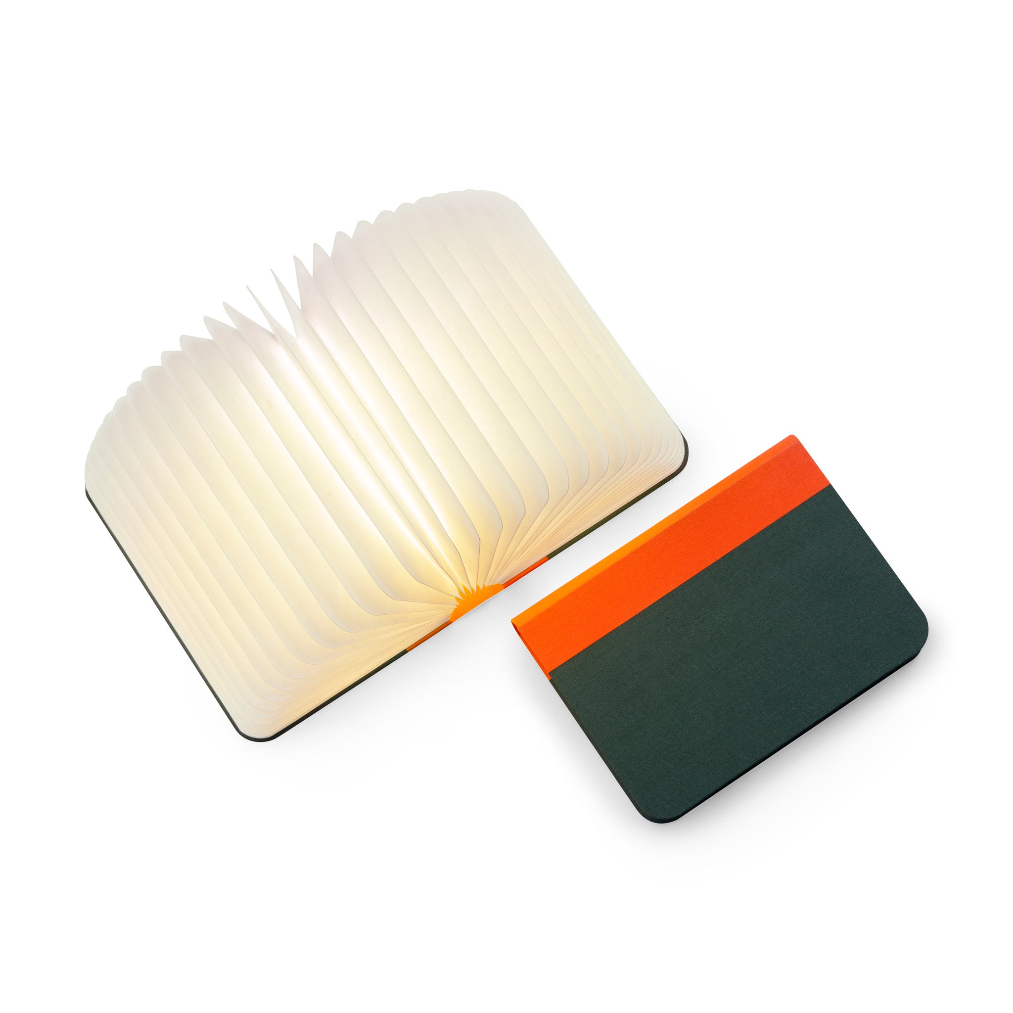 Lumio Book Lamp - Orange/ Green