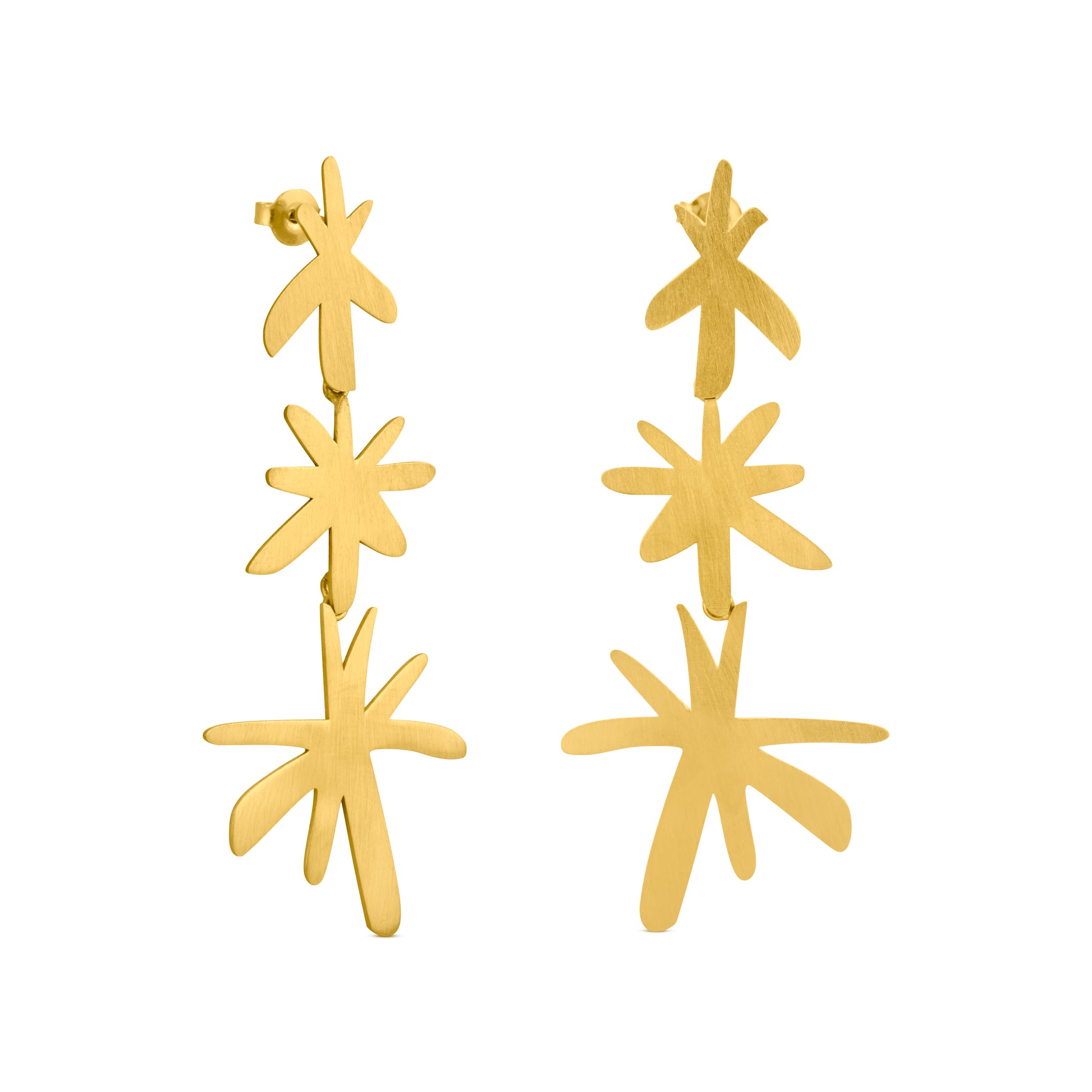 Joan Miró Gold-Plated Linear Star Earrings – MoMA Design Store