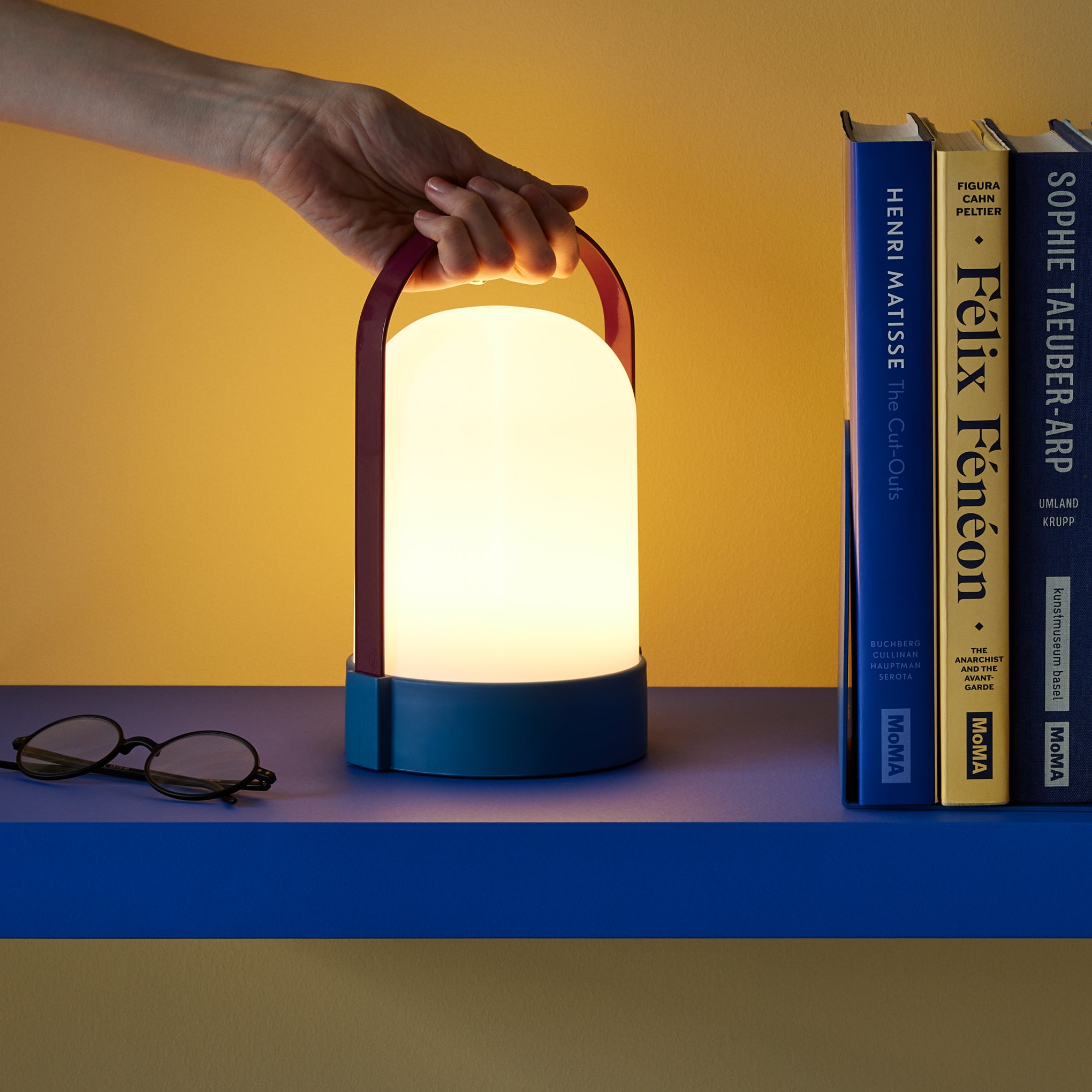 URI Portable Table Lamp Plum/ Blue MoMA Design Store