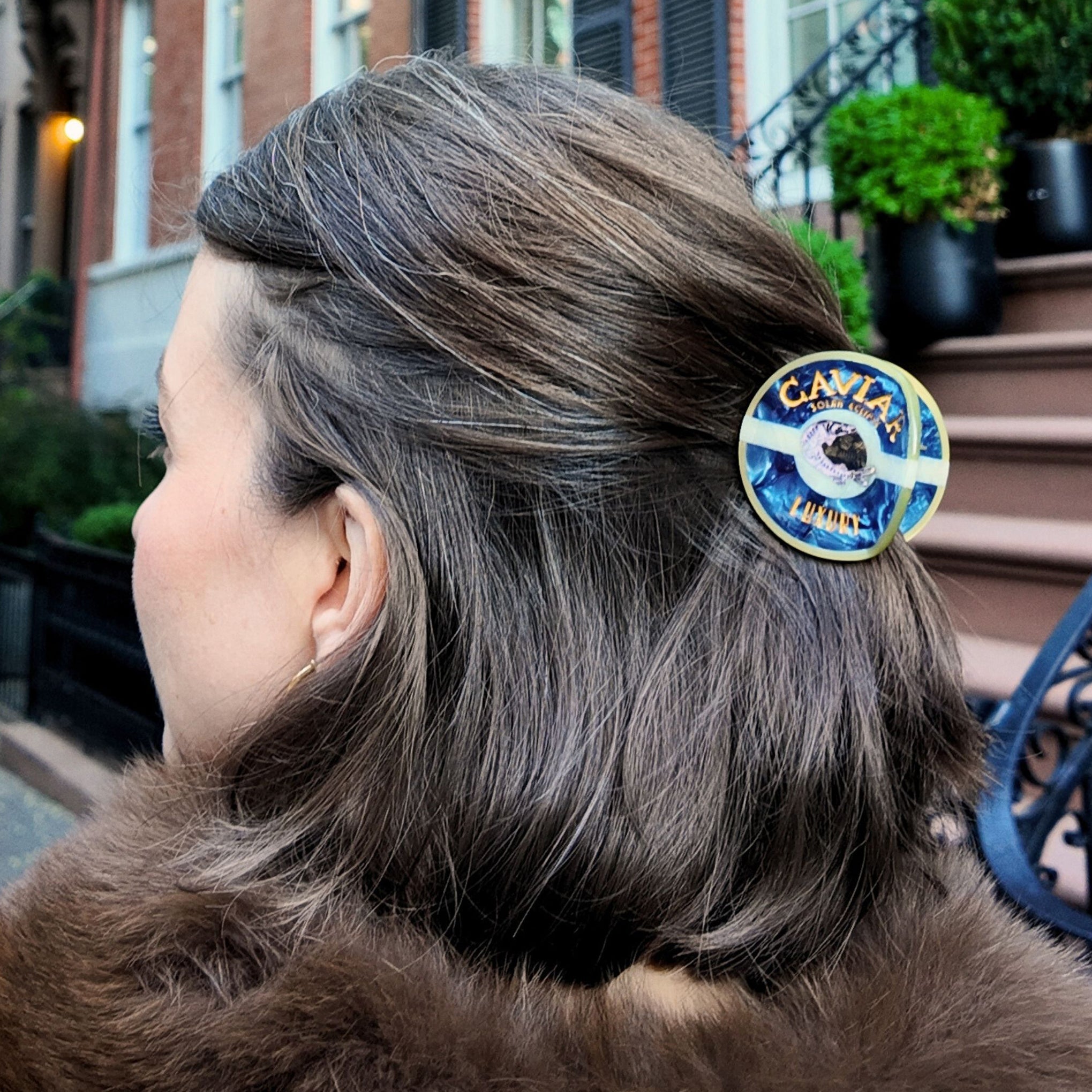 Solar Eclipse Hair Clip - Caviar – MoMA Design Store