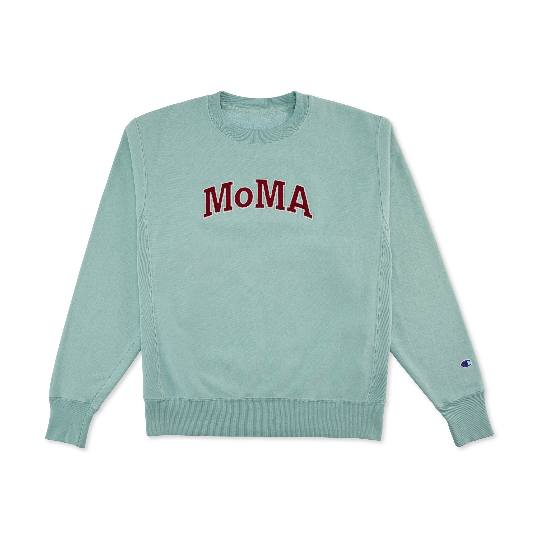 Champion Garment-Dyed Crewneck Sweatshirt - MoMA Edition - Nimbus Green
