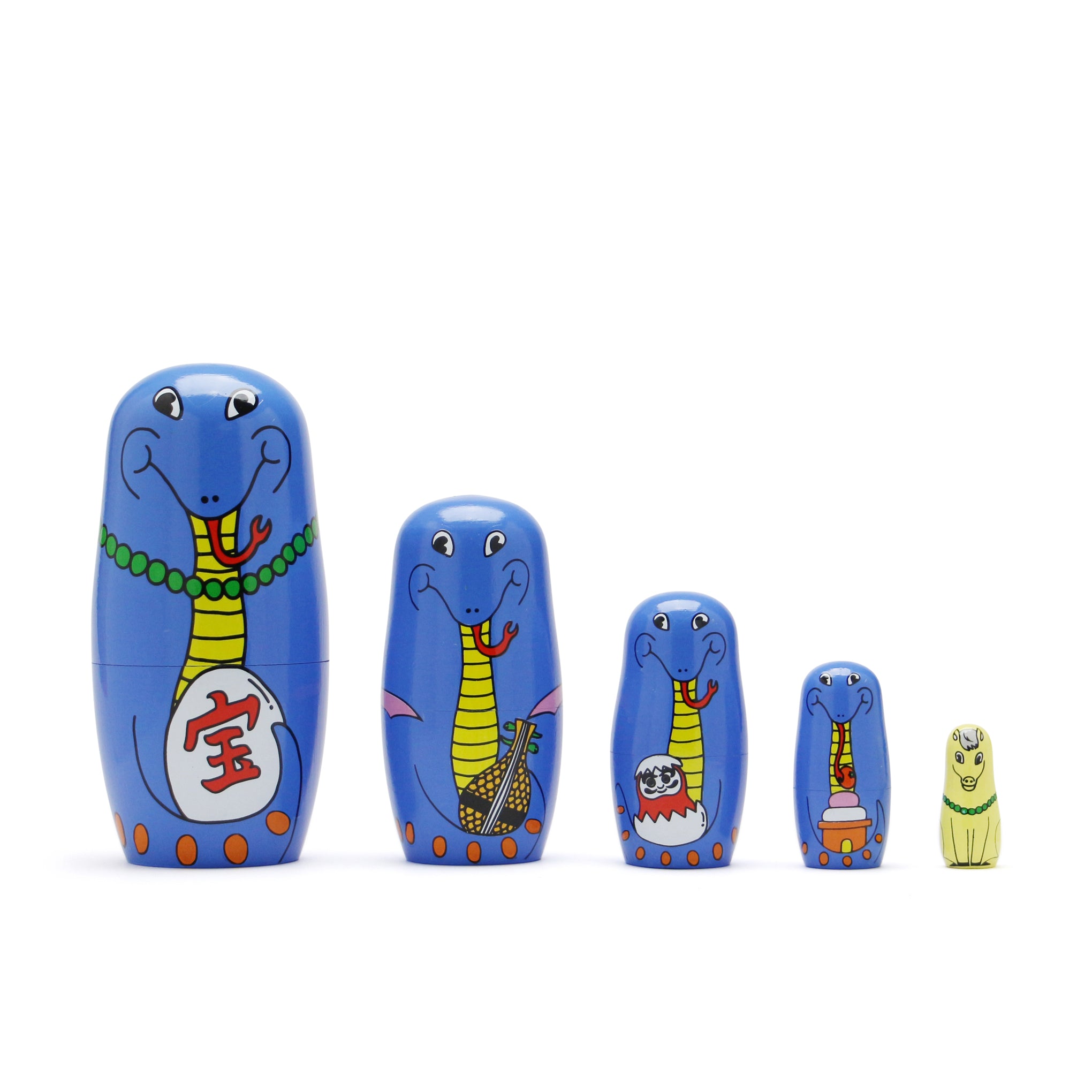 Happy Snakes Wooden Nesting Dolls - Set of 5 – MoMA Design Store