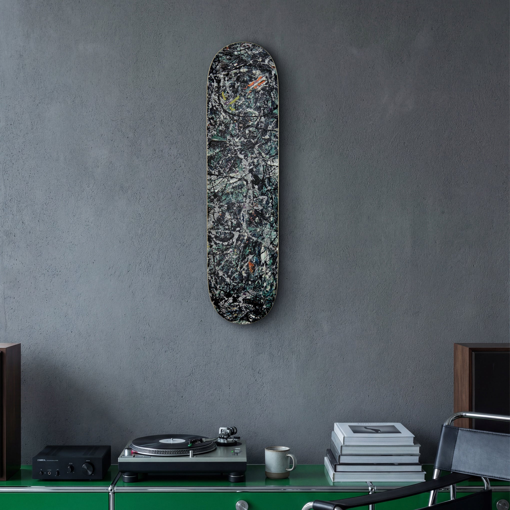 Jackson Pollock Skateboard from The Skateroom - Full Fathom Five