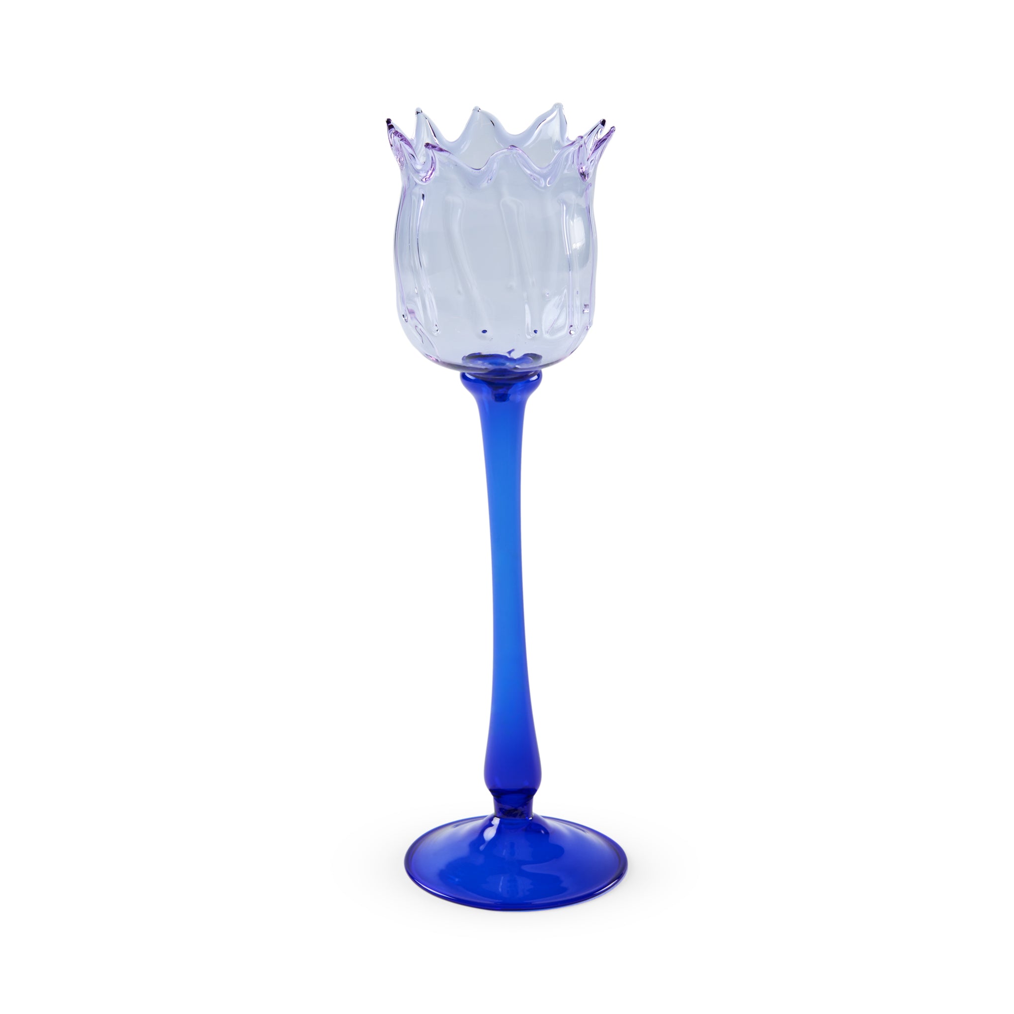 Eternal Blossom Glass Tea Light Holder - Lilac/ Blue – MoMA Design