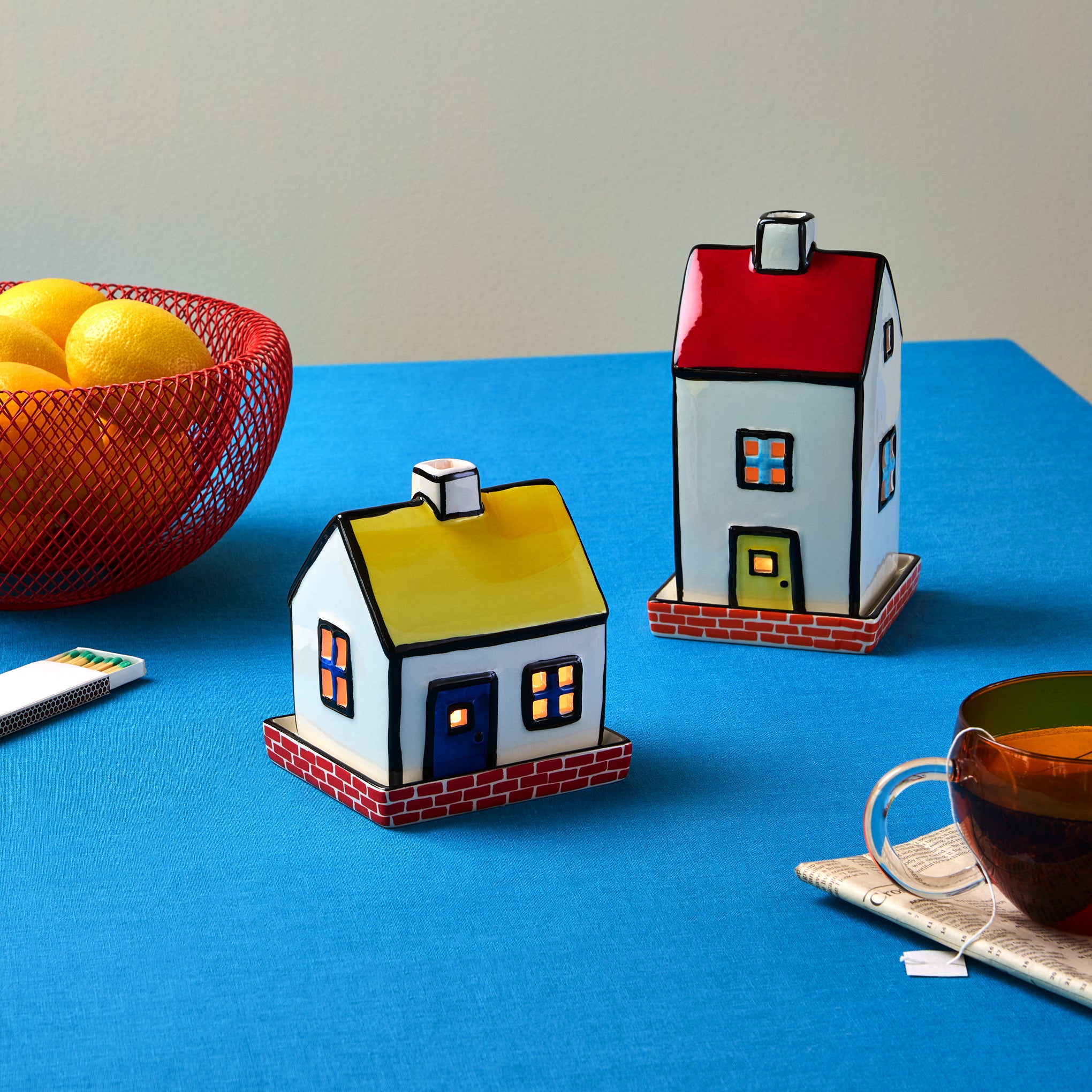 House Ceramic Tea Light Holder - Yellow – MoMA Design Store