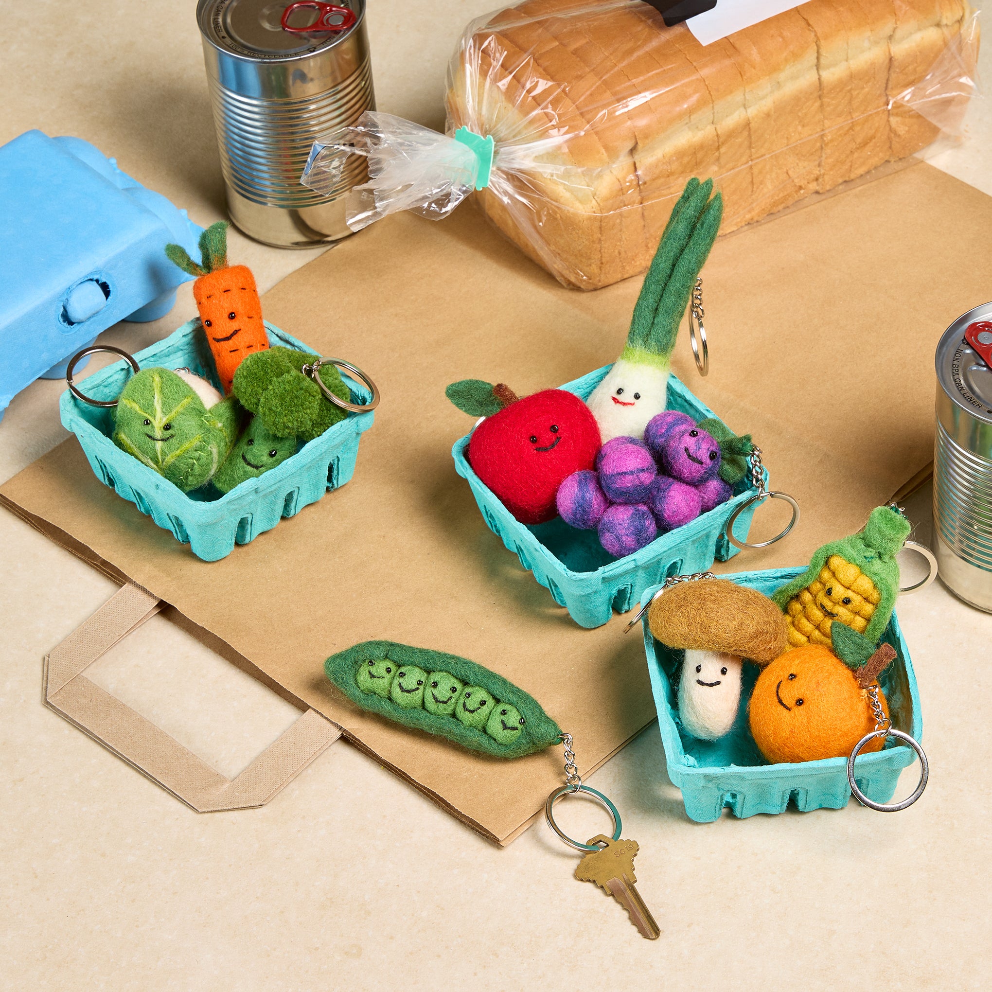 Fruit & Vegetable Felt Wool Keychain - Orange – MoMA Design Store