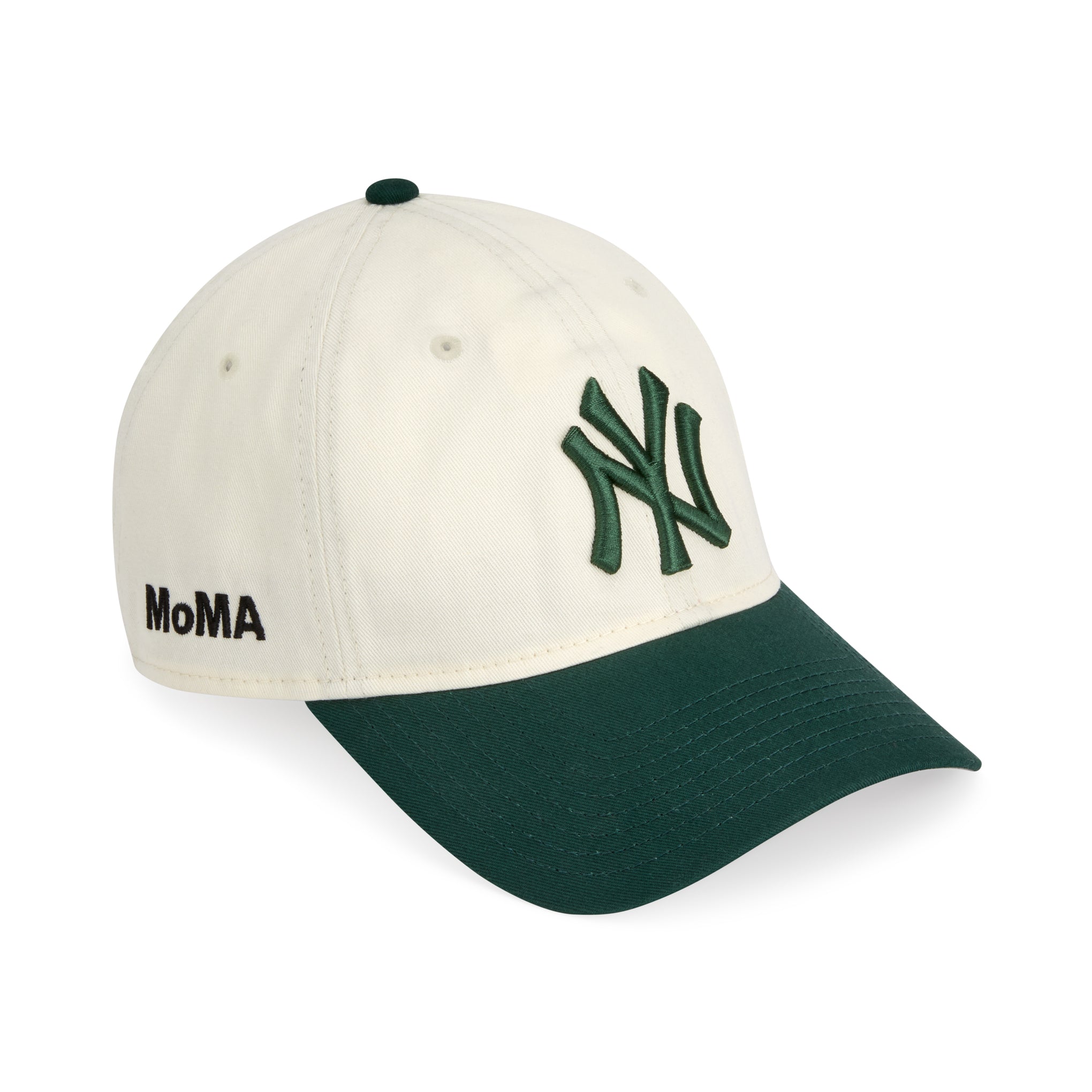 MoMA Yankees Two-Tone Adjustable Baseball Cap - Chrome/ Green