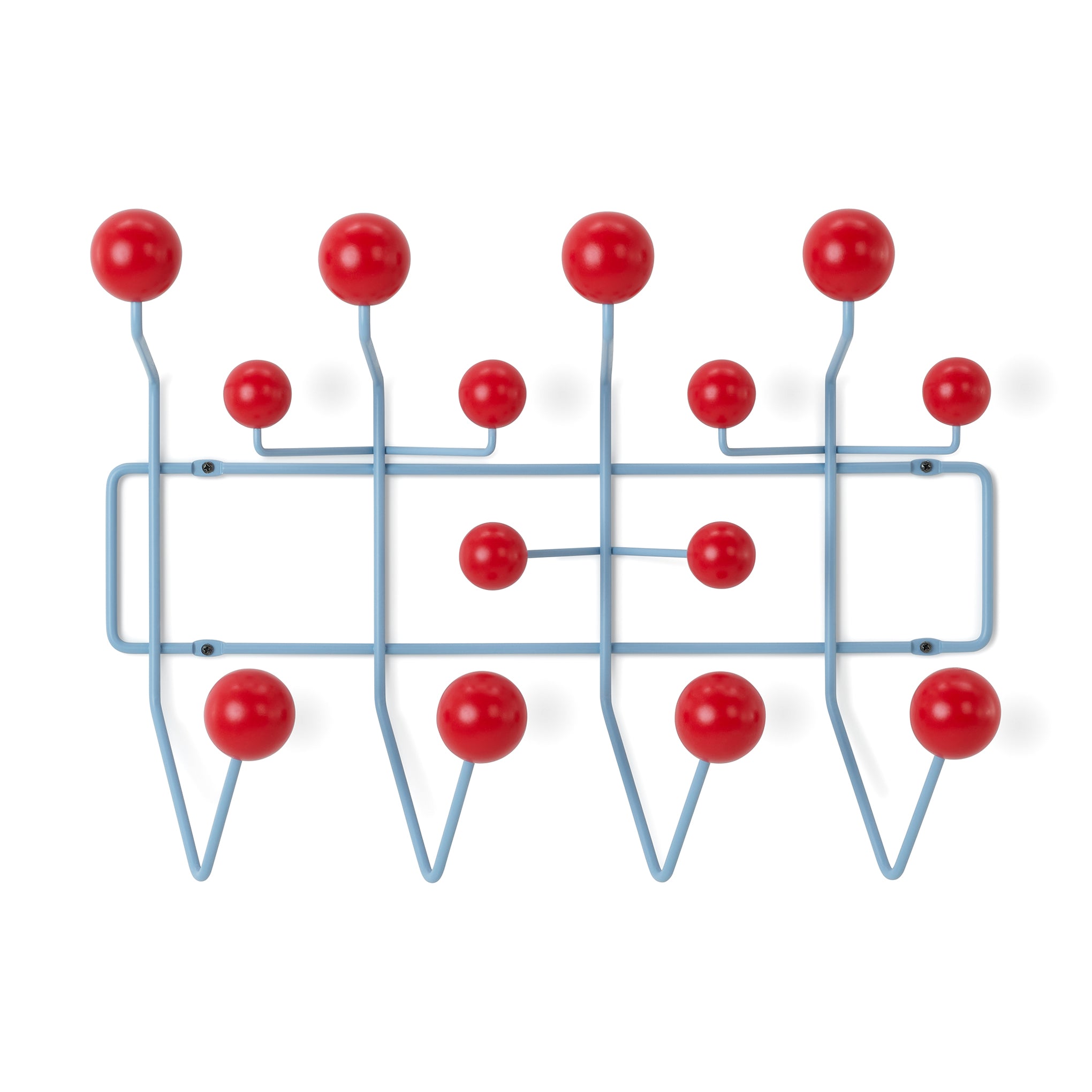 Eames® Hang-It-All Coat Rack from Herman Miller Red/ Blue – MoMA