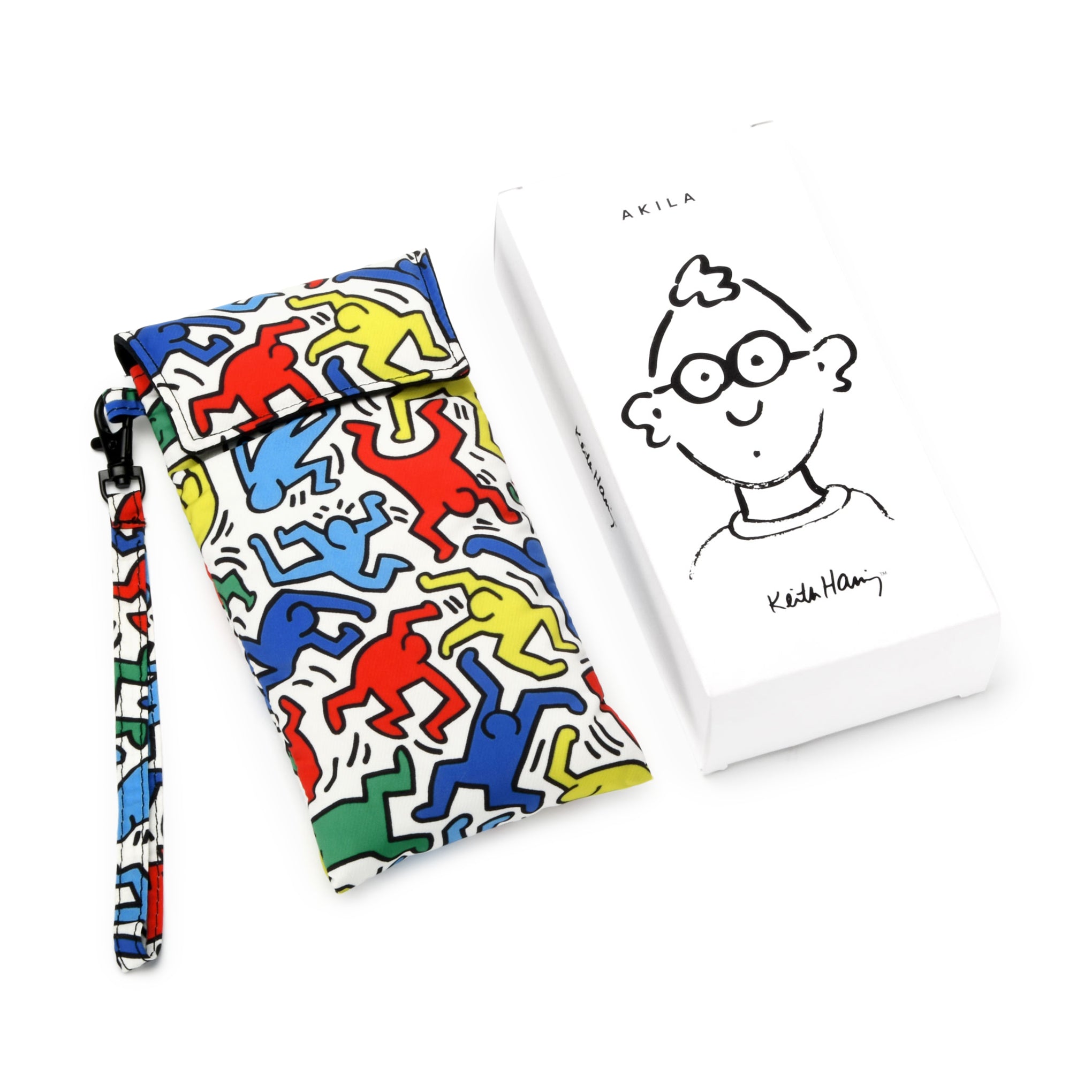 Keith Haring Puffy Glasses Pouch Multi MoMA Design Store keith-haring-puffy-glasses-pouch-multi-moma-design-store