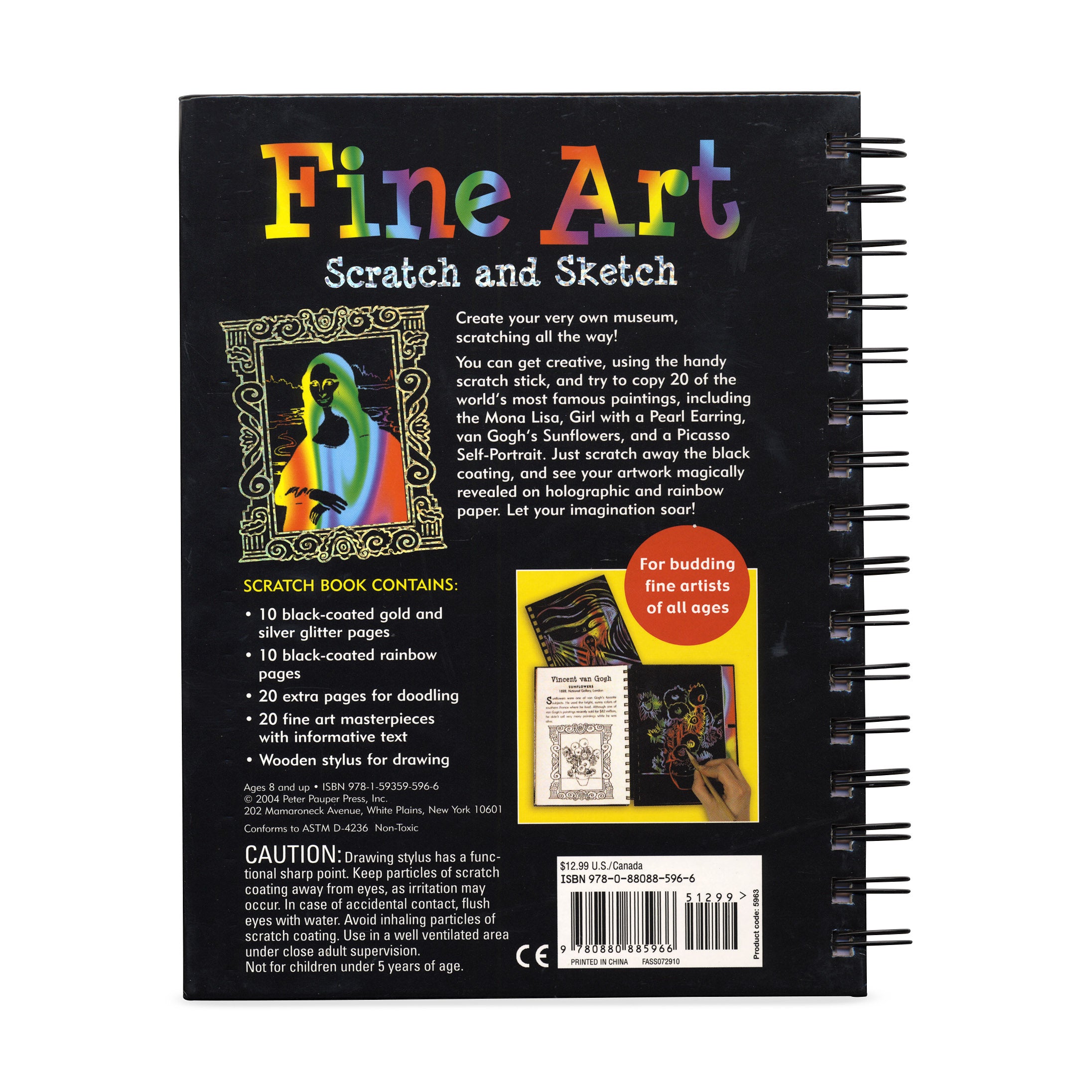 Fine Art Scratch and Sketch Activity Book