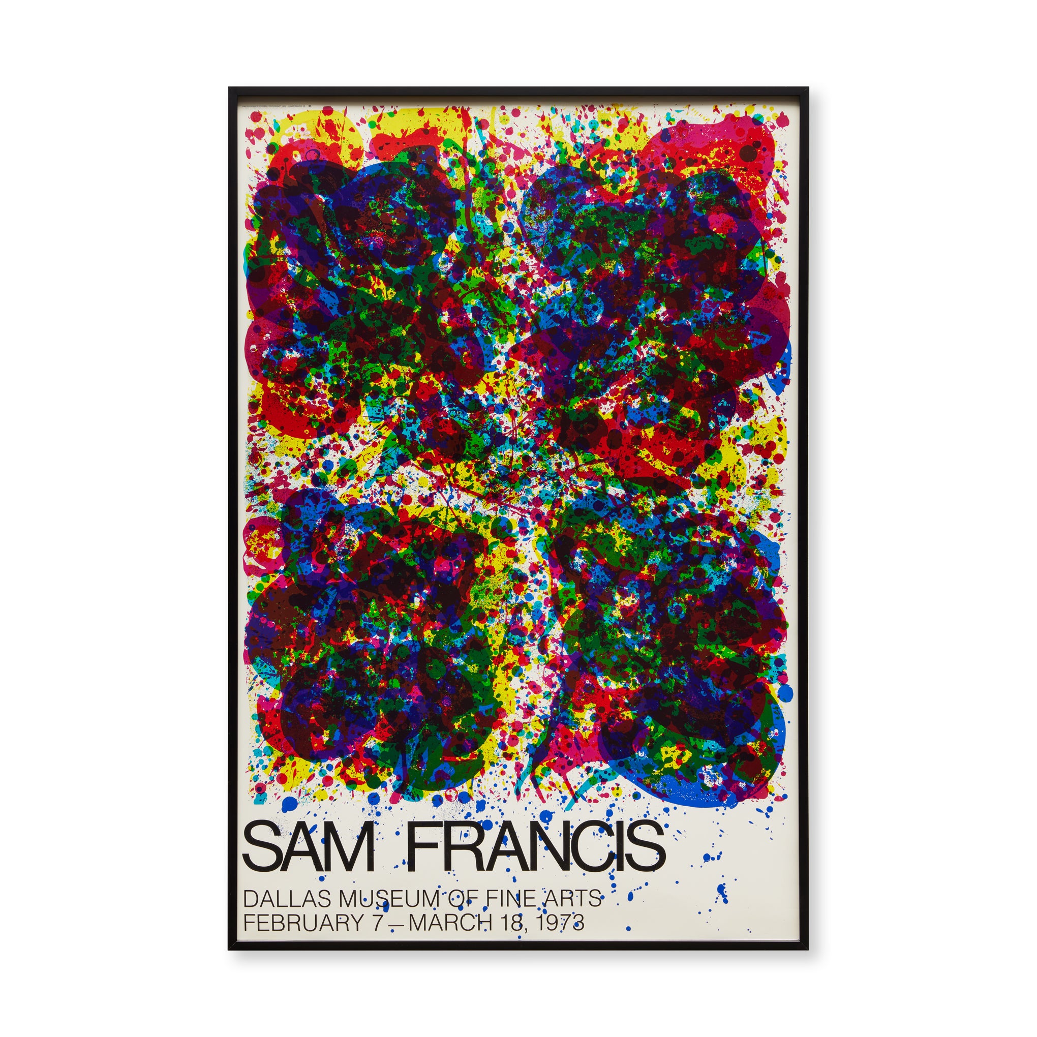 Sam Francis 1973 Framed Poster – MoMA Design Store