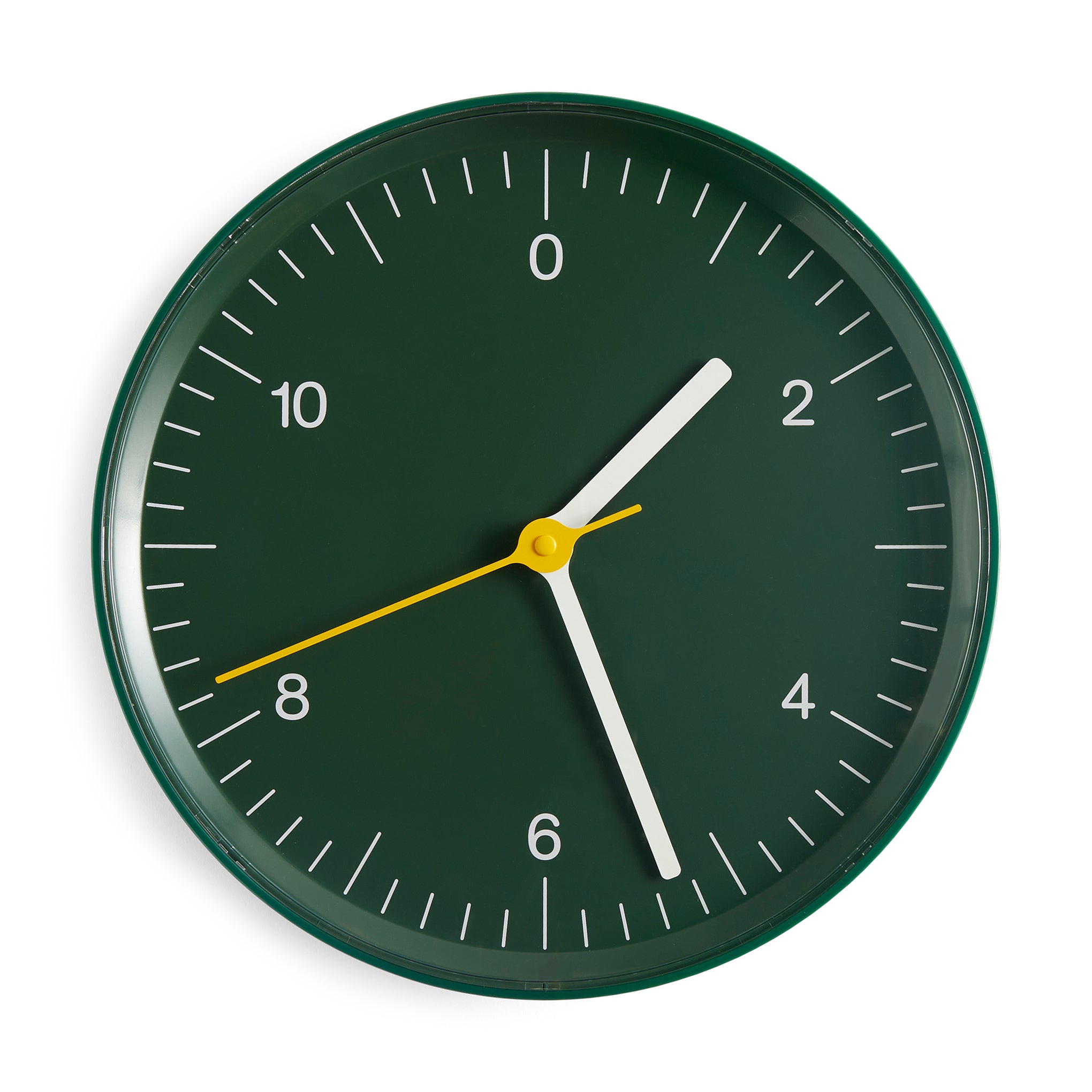 HAY Recycled Plastic Wall Clock Dark Green MoMA Design Store