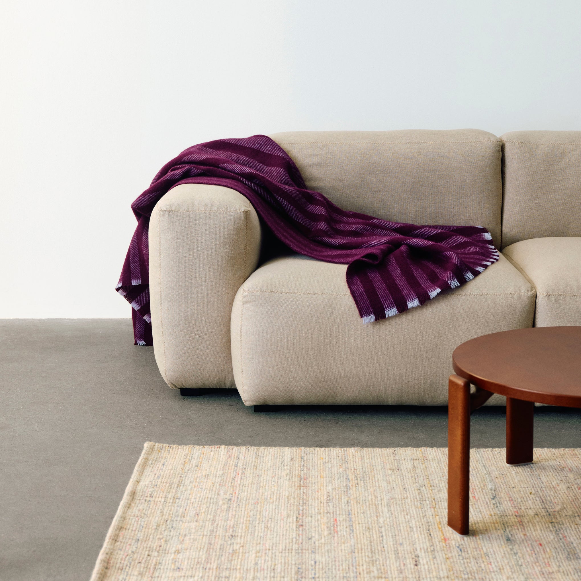 HAY Duo Striped Wool Throw - Mint – MoMA Design Store