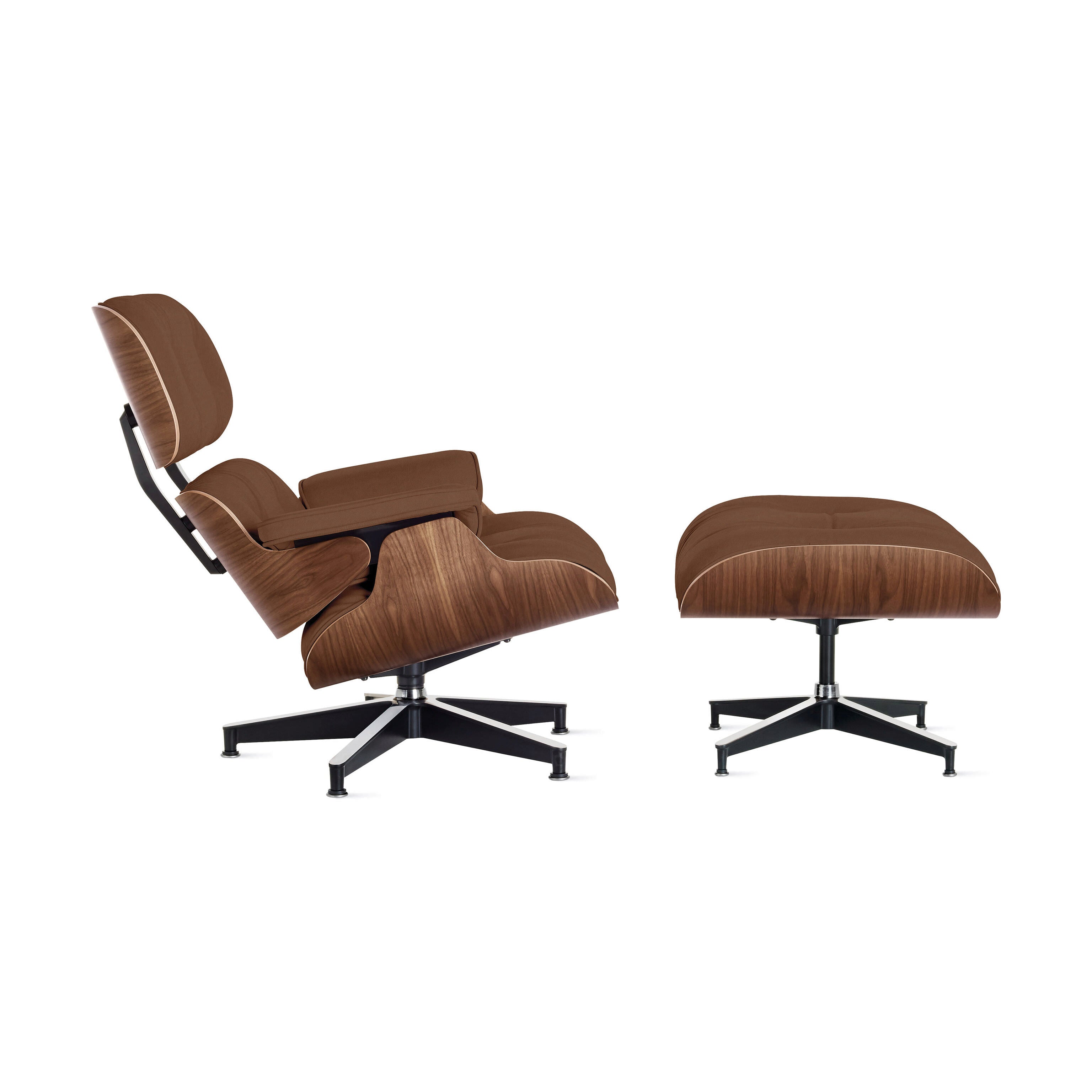 Eames® Lounge Chair and Ottoman from Herman Miller Walnut/ Ledge