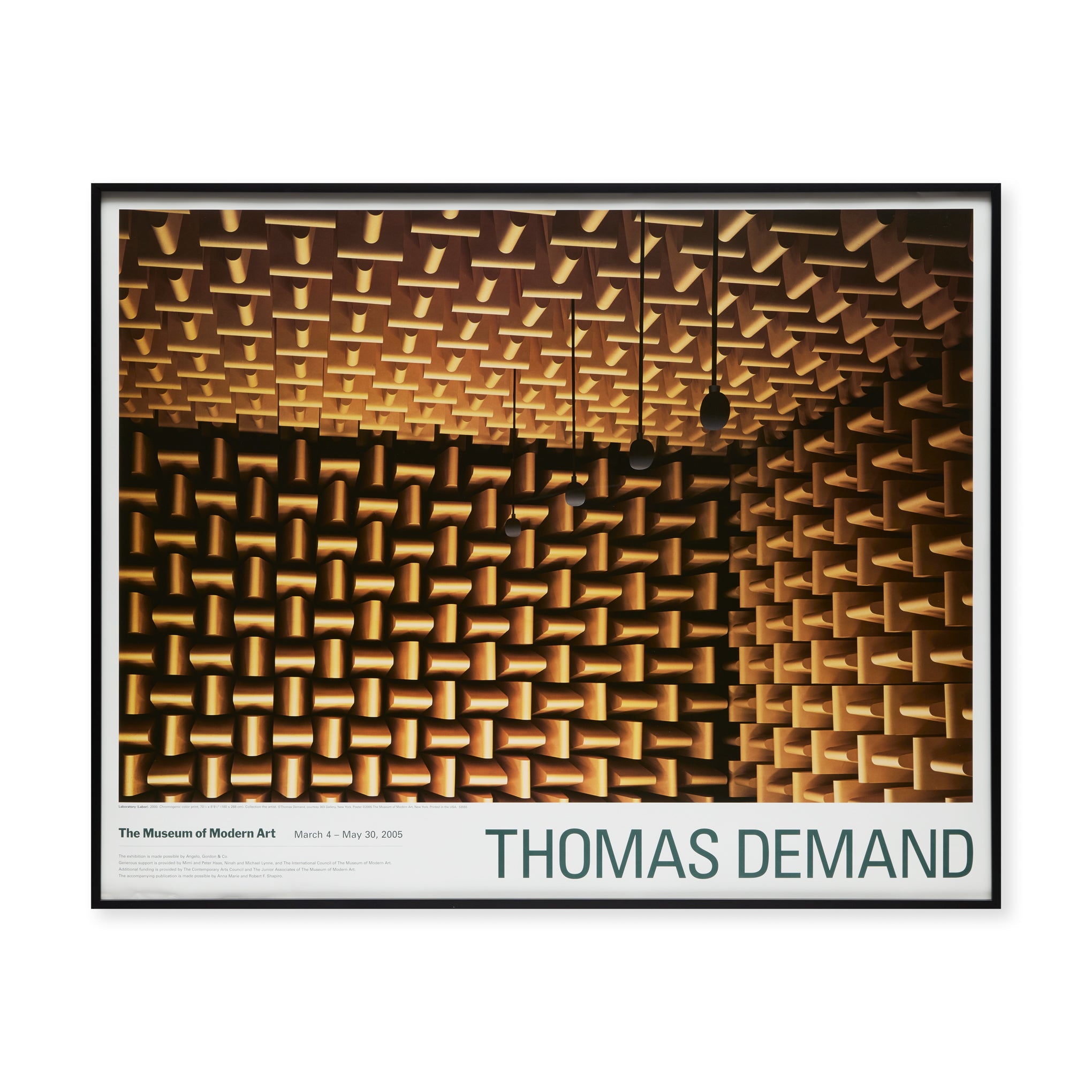 Thomas Demand Laboratory(Labor) Framed Exhibition Poster – MoMA