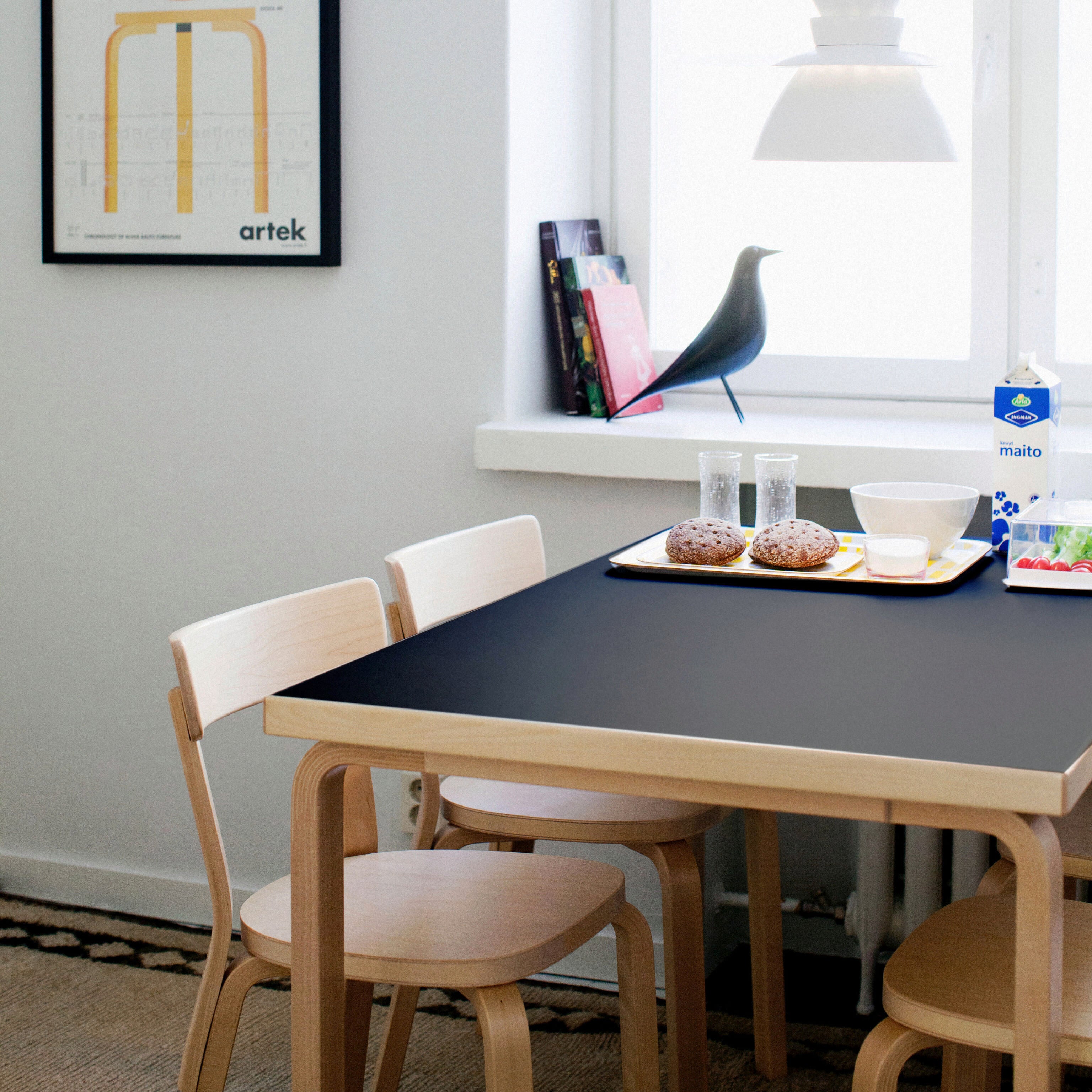 Artek Aalto Rectangular Dining Table 81B - Black – MoMA Design Store