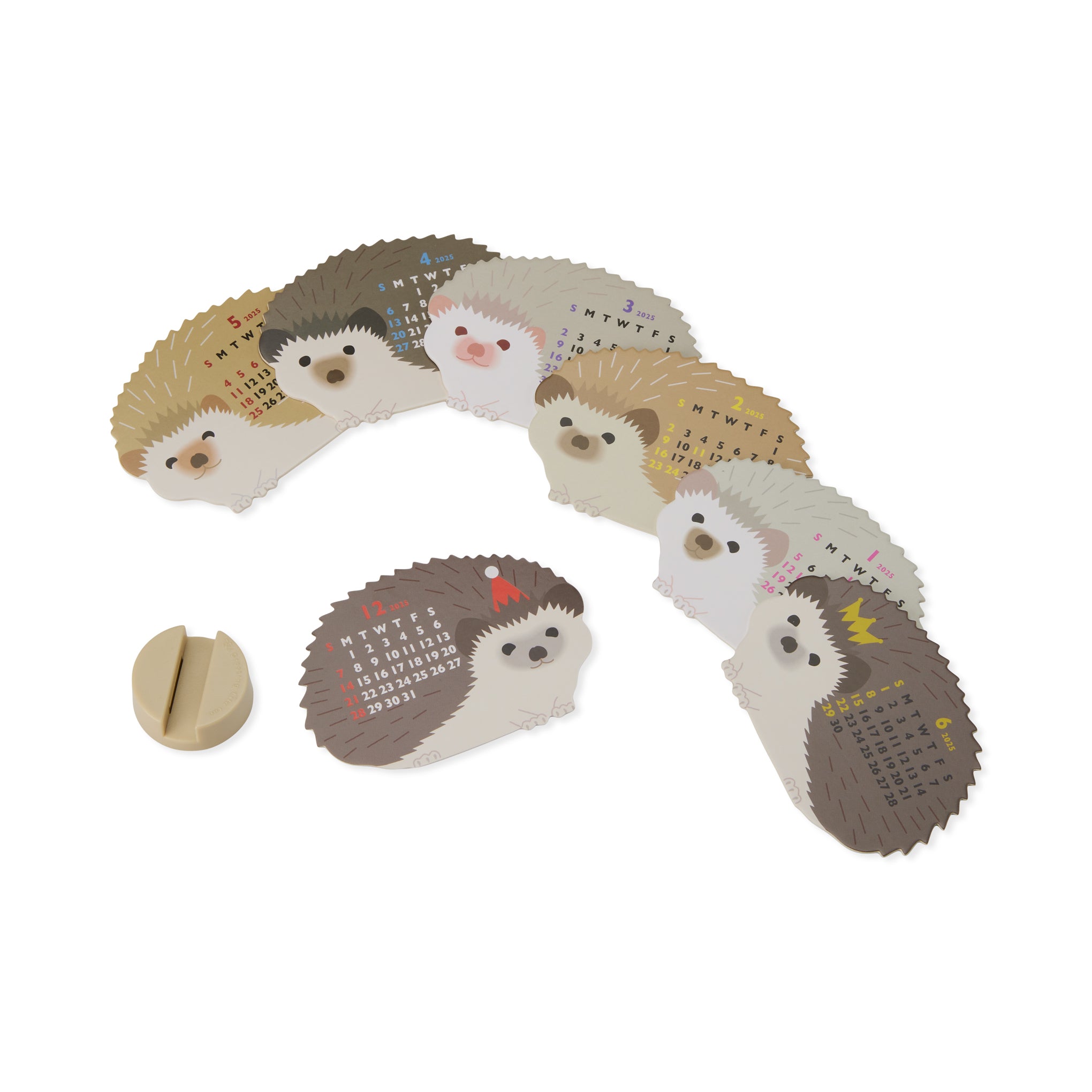 2025 3D Hedgehog Mini Desk Calendar MoMA Design Store