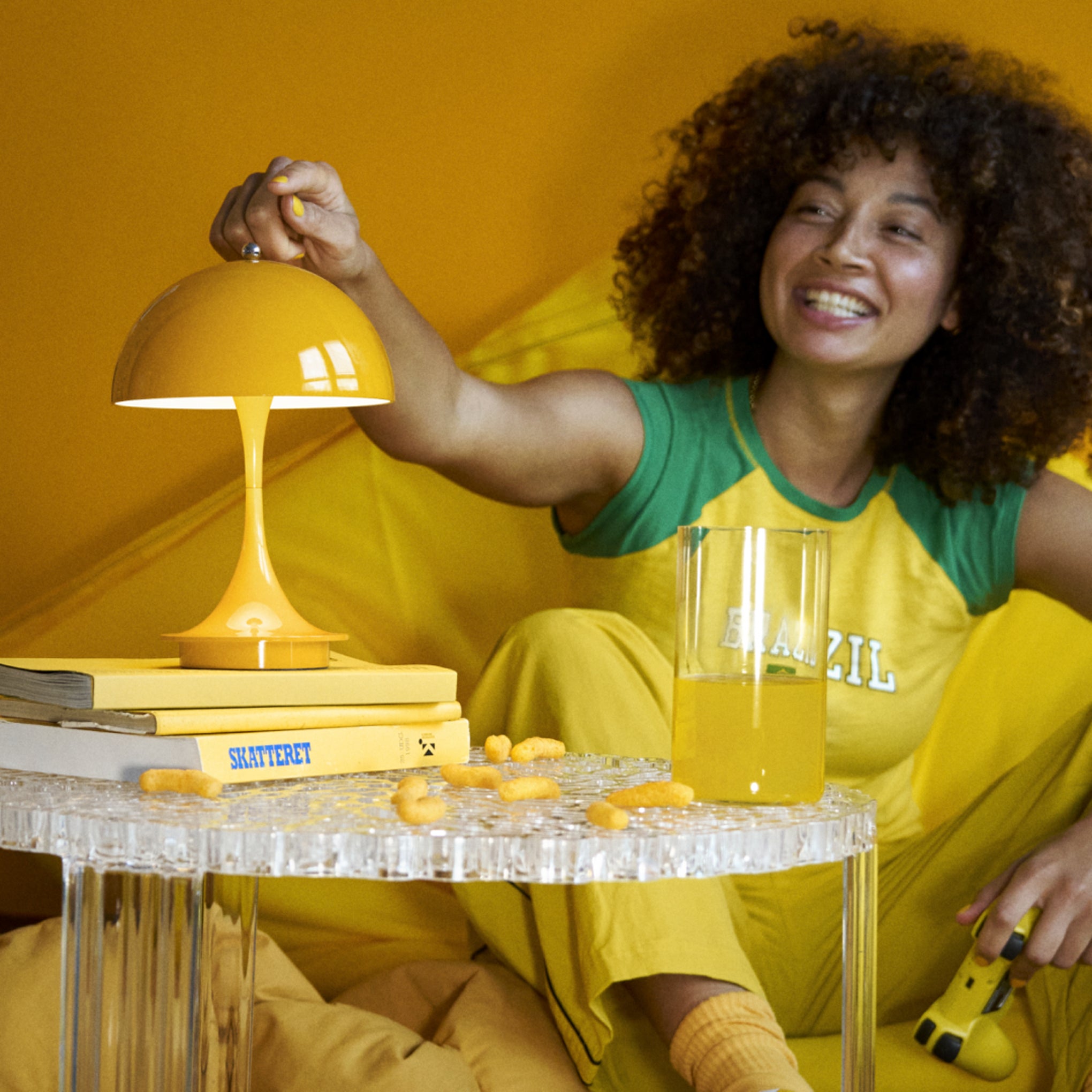 Panthella 160 Portable Table Lamp - Yellow – MoMA Design Store