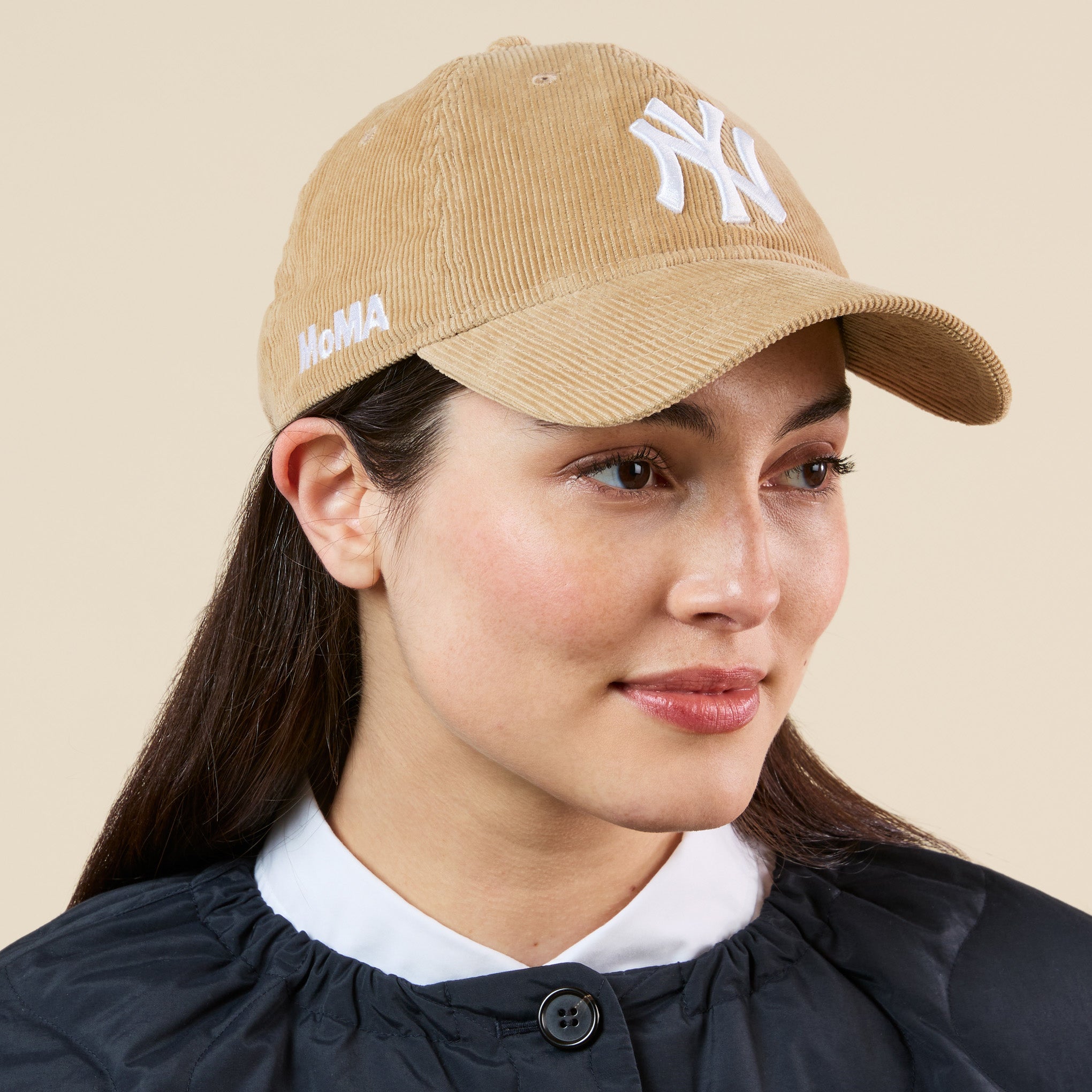 MoMA NY Yankees 9TWENTY Corduroy Adjustable Baseball Cap - Camel