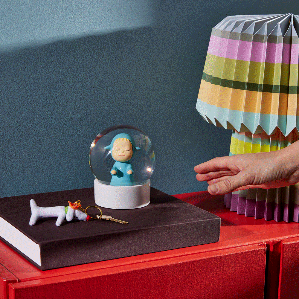 Yoshitomo Nara Little Wanderer Snow Globe - Blue – MoMA Design Store