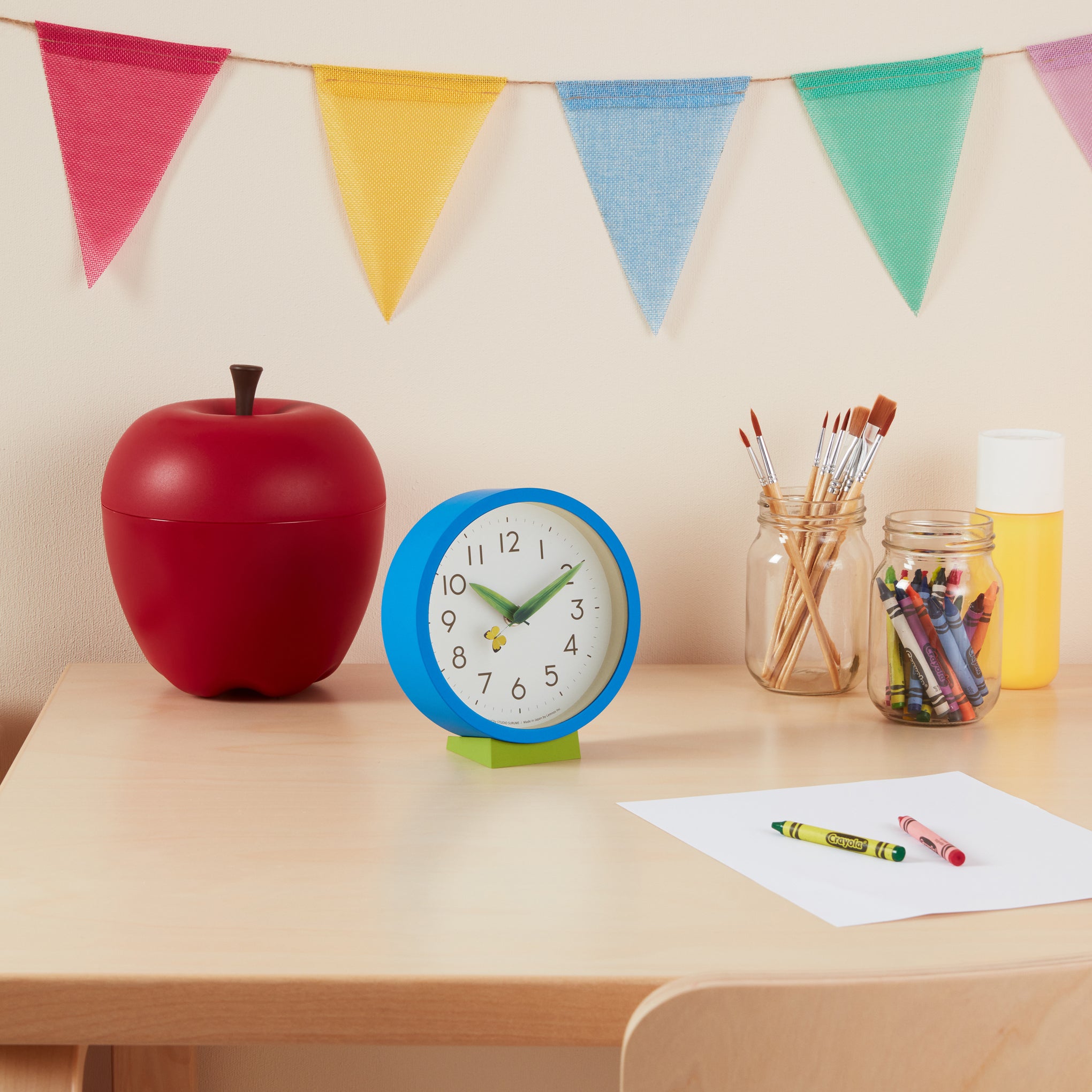 新品未使用 MoMA シラスノリユキPeep clock Perch Desk Clock - Blue – MoMA Design Store