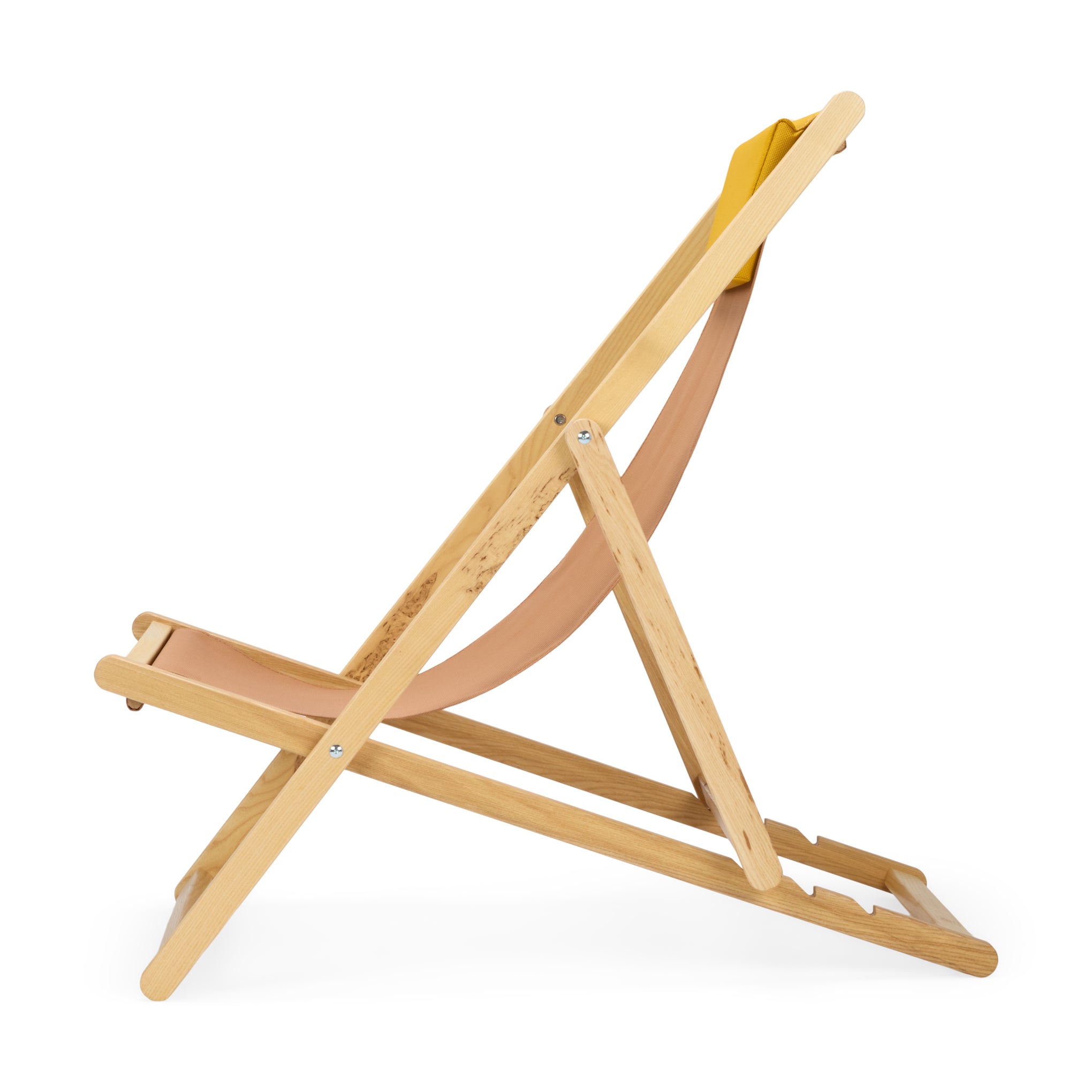 テーブル・チェア・ハンモック memoma Relax Folding Deck Chair - Tan/ Yellow – MoMA Design Store