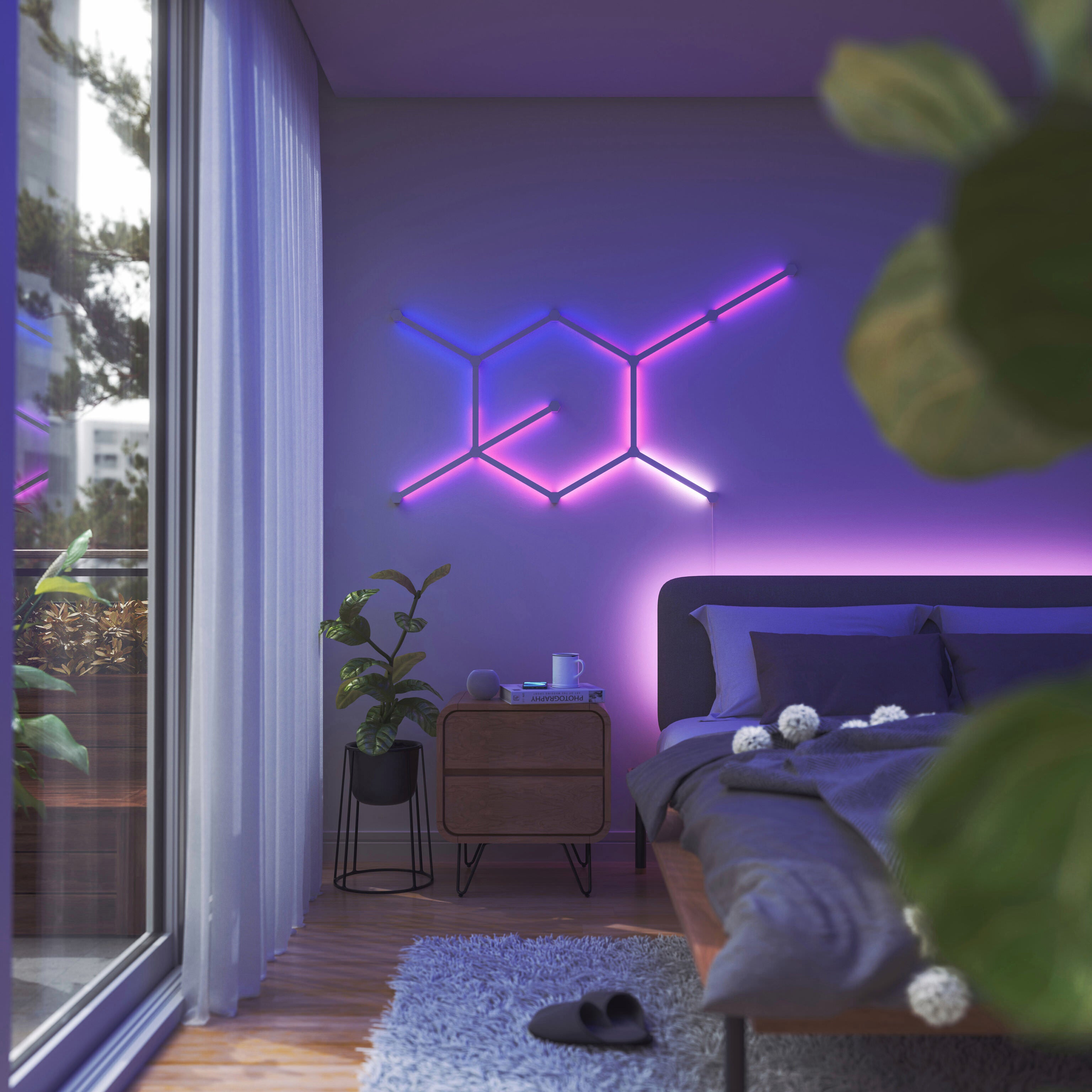 Nanoleaf Lines Smart Interactive Lighting Set MoMA of 12 Store - Design Kit –